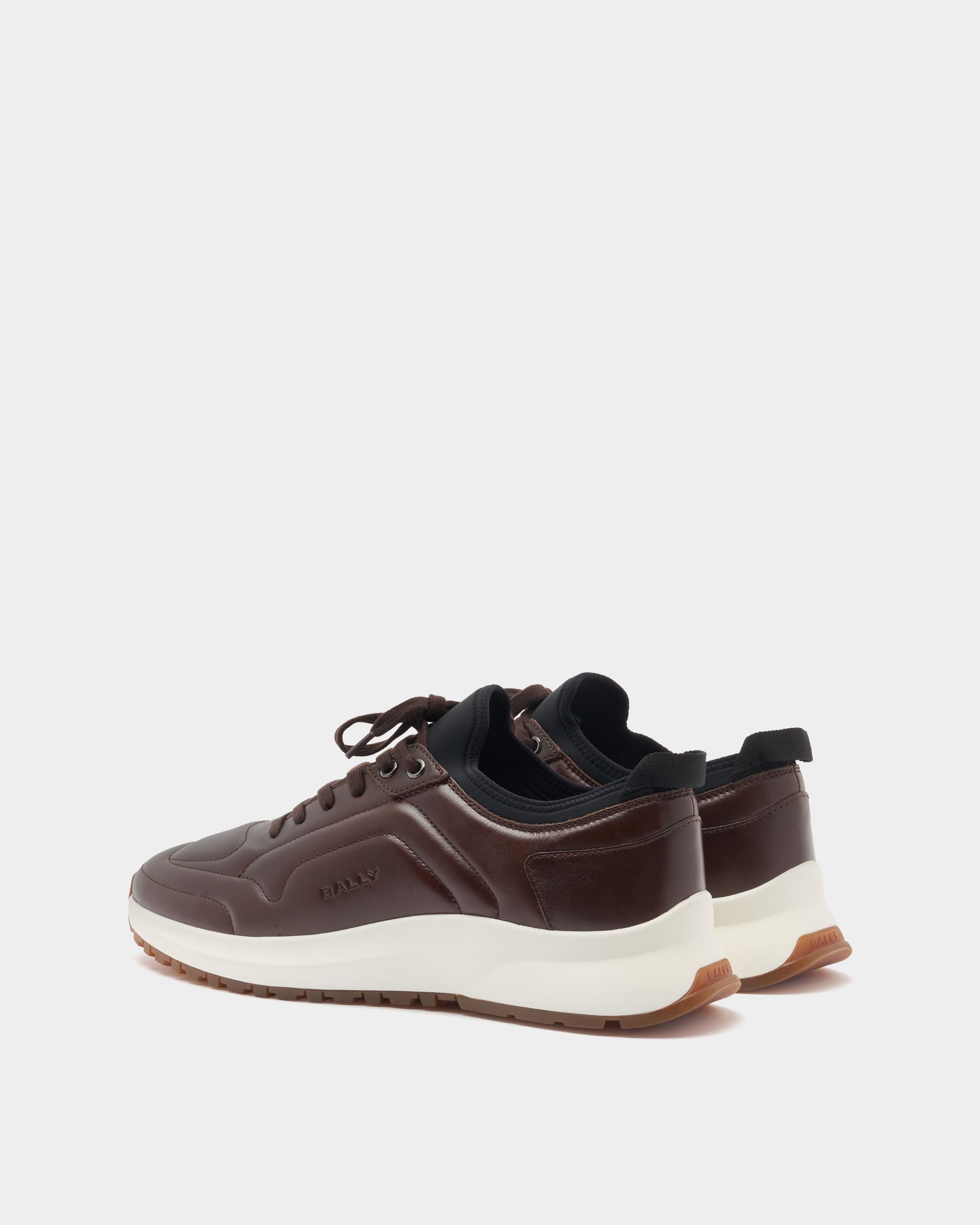 Bally Global - Sneaker Outline En Cuir Marron - Marron