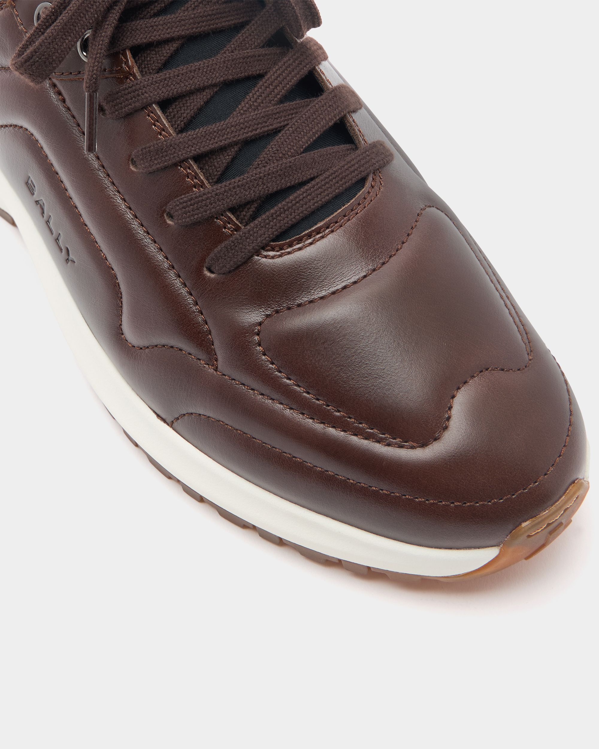 Bally Global - Sneaker Outline En Cuir Marron - Marron
