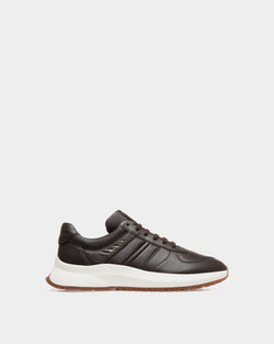 Outline Sneaker in Ebano Grained Leather