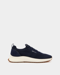 Outline Sneaker in Navy Blue Fabric