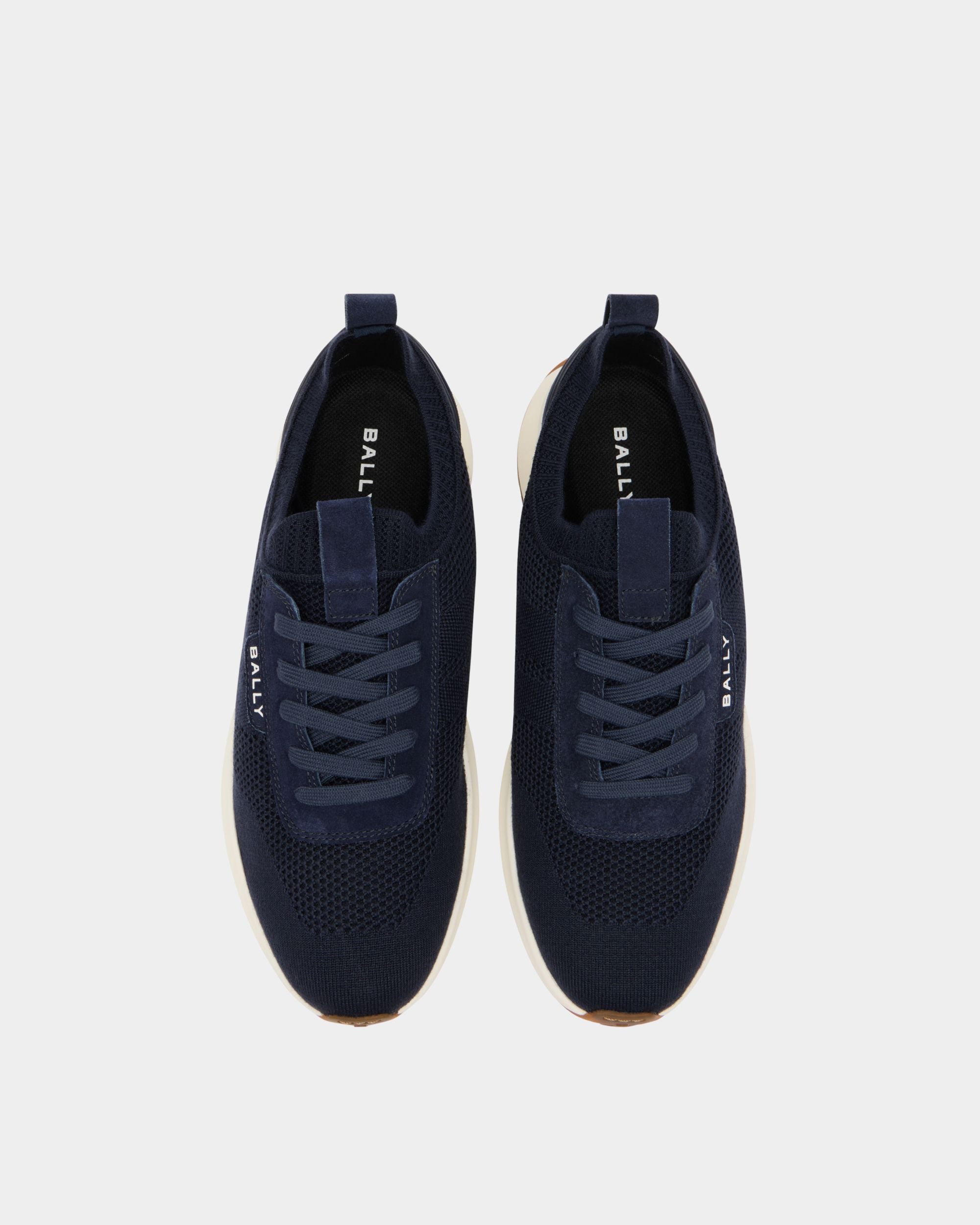 Bally Global - Outline Sneaker in Navy Blue Fabric - Blue
