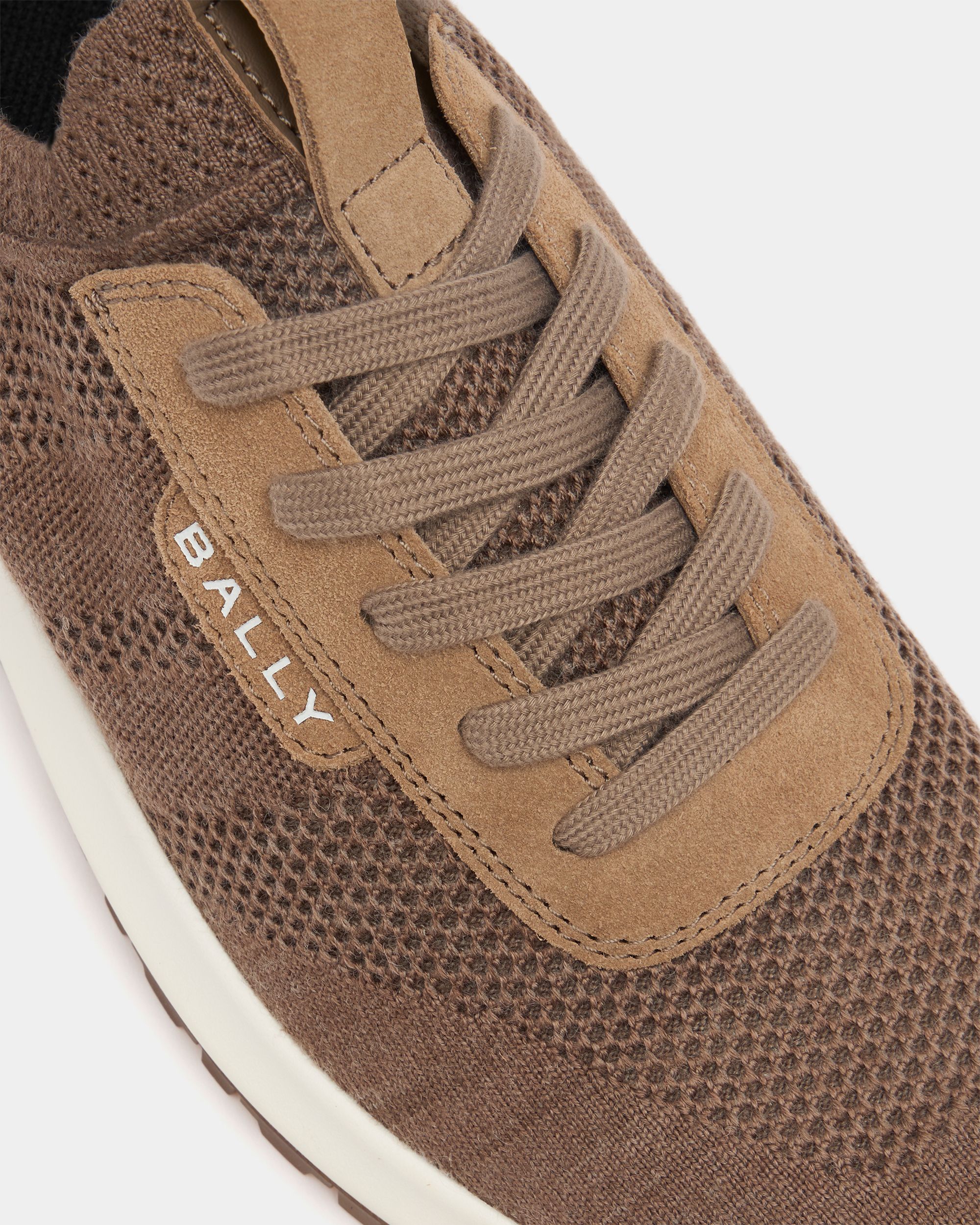 Bally Global - Outline Sneaker in Taupe Fabric - Brown
