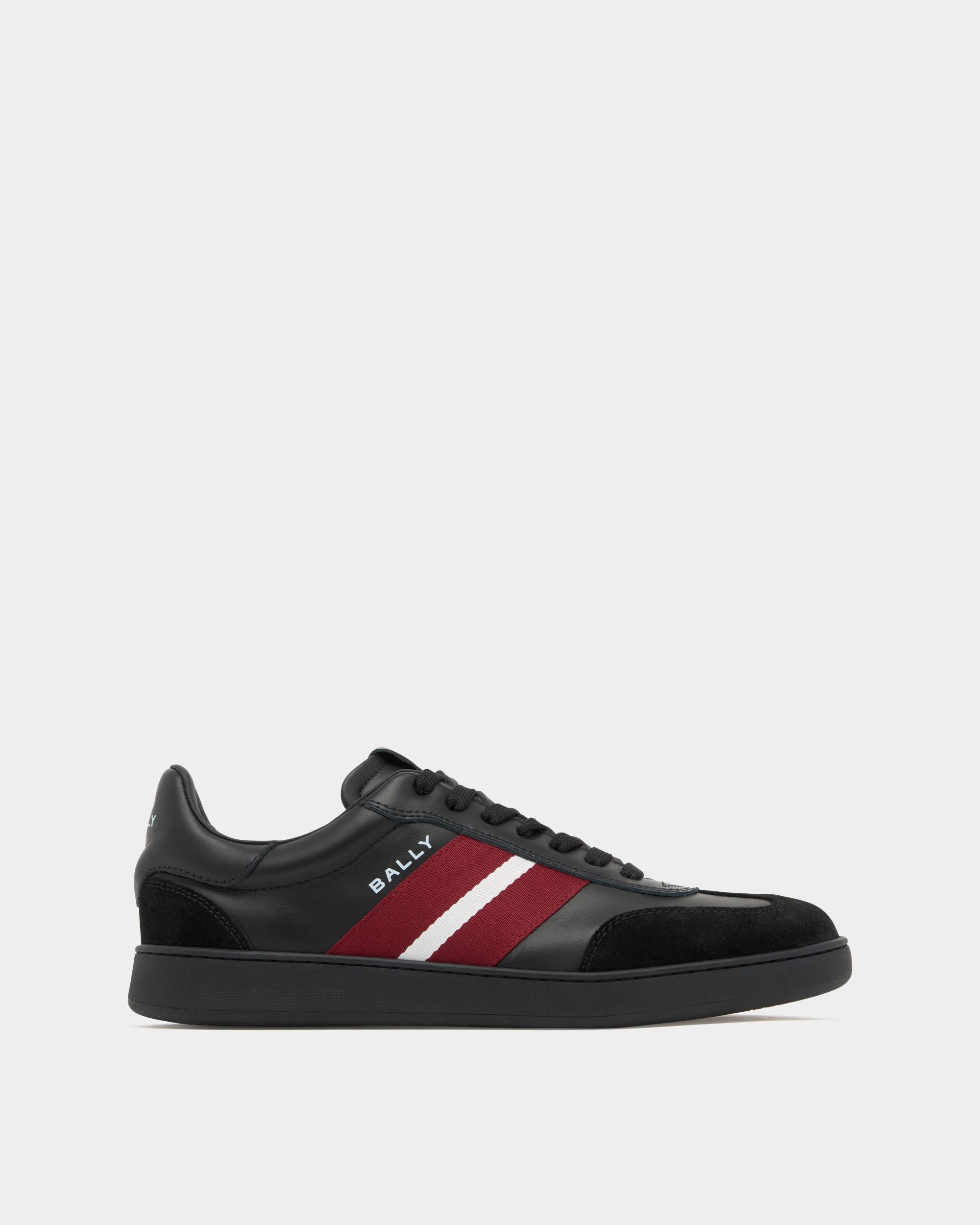 Bally Global - Retro Crest Sneaker in Black Leather - Black