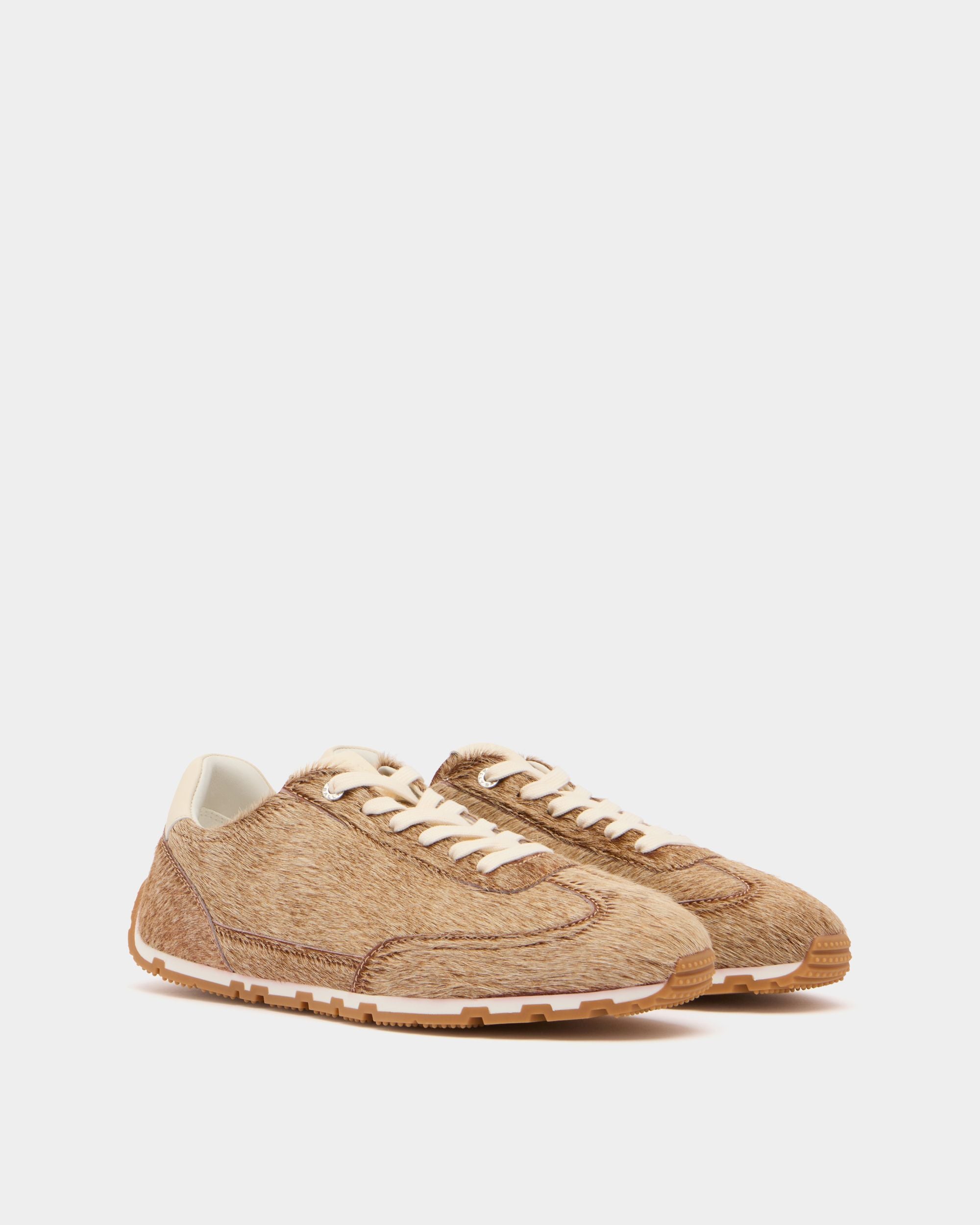 Bally Global - Quarry Sneaker in Bone Pony Hair - White