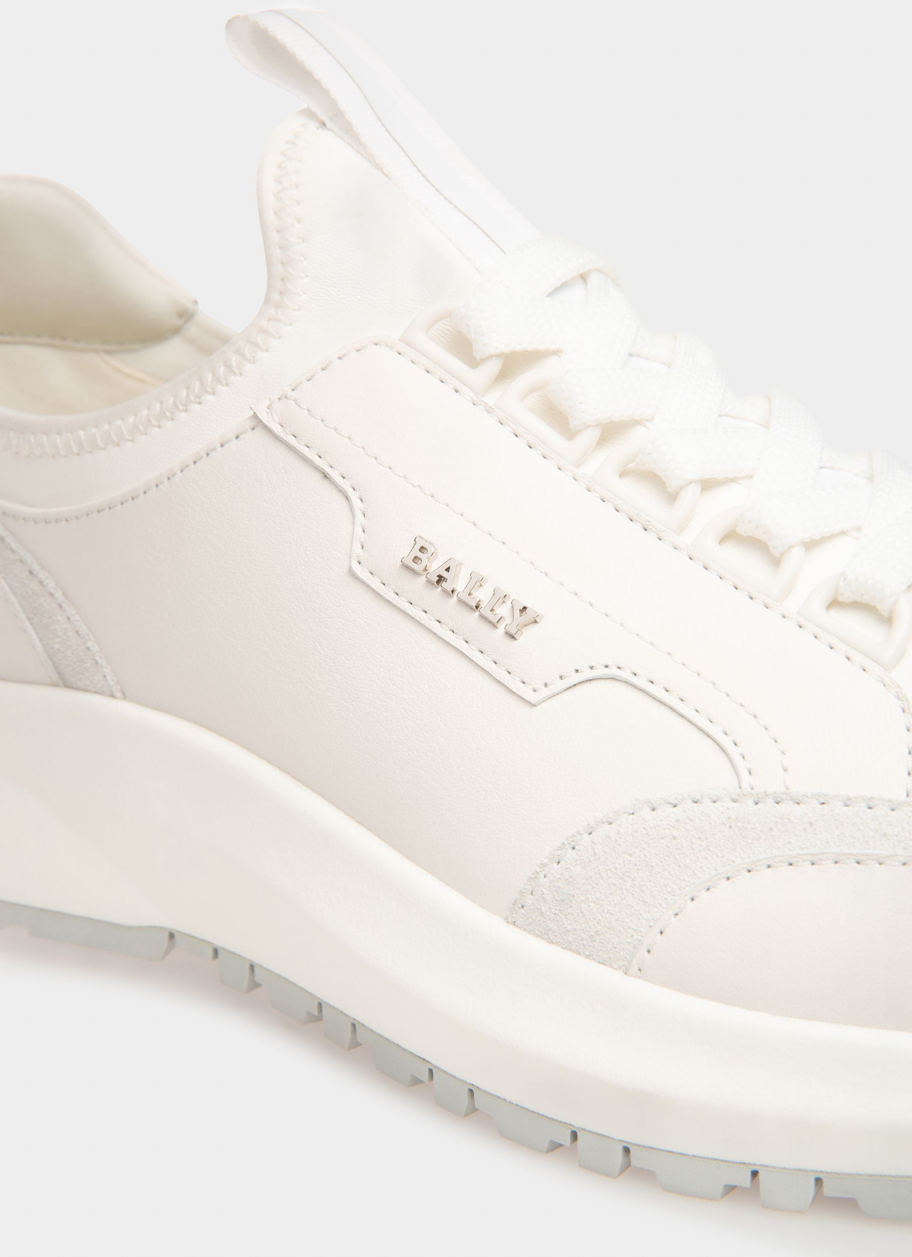Bally Global - Deven Leather Sneakers In White - White