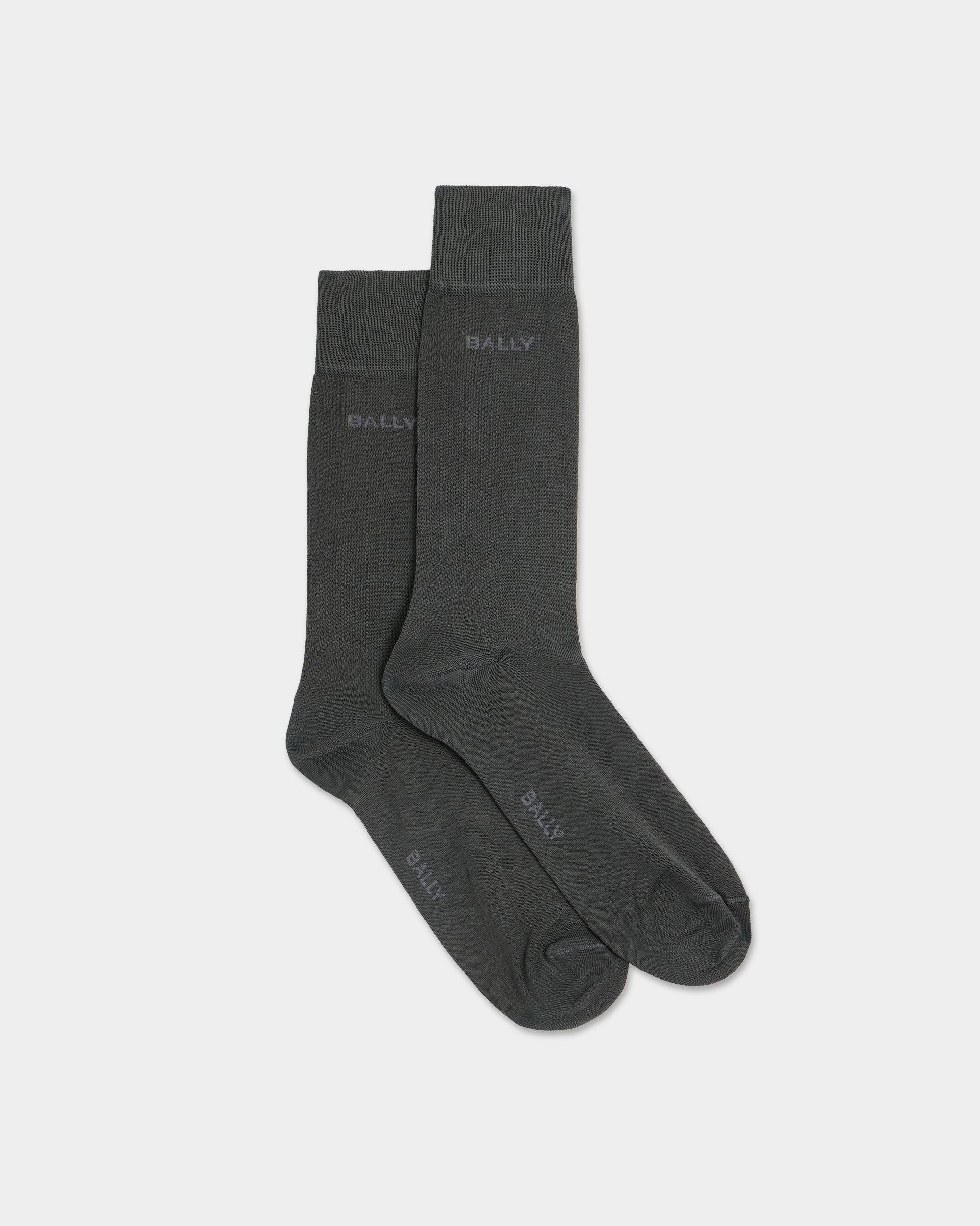Bally Global - Socks In Grey Cotton - Grey