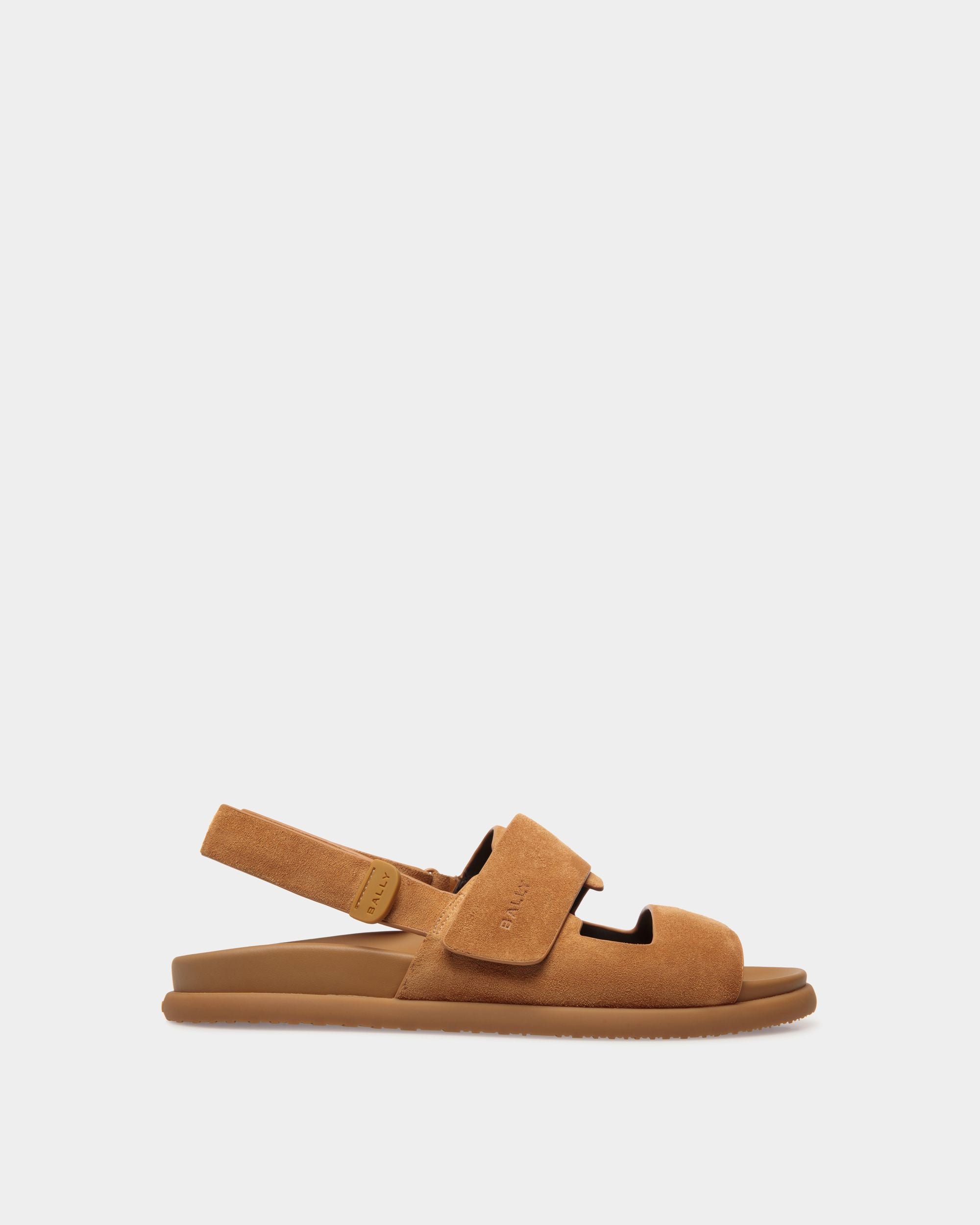 Bally Global - Newport Sandal in Suede Leather - Brown
