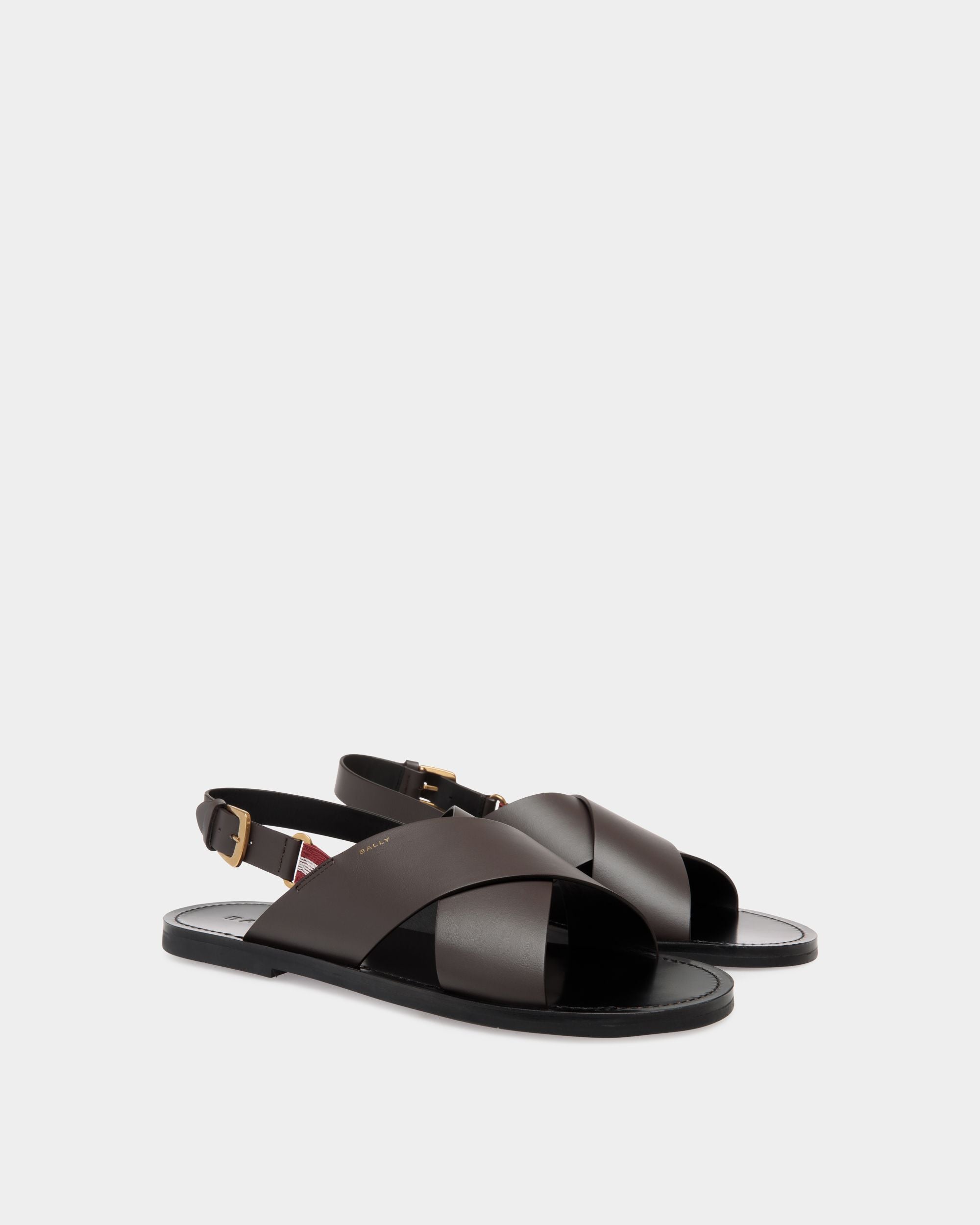 Bally Global - Chateau Sandals In Brown Leather - Brown