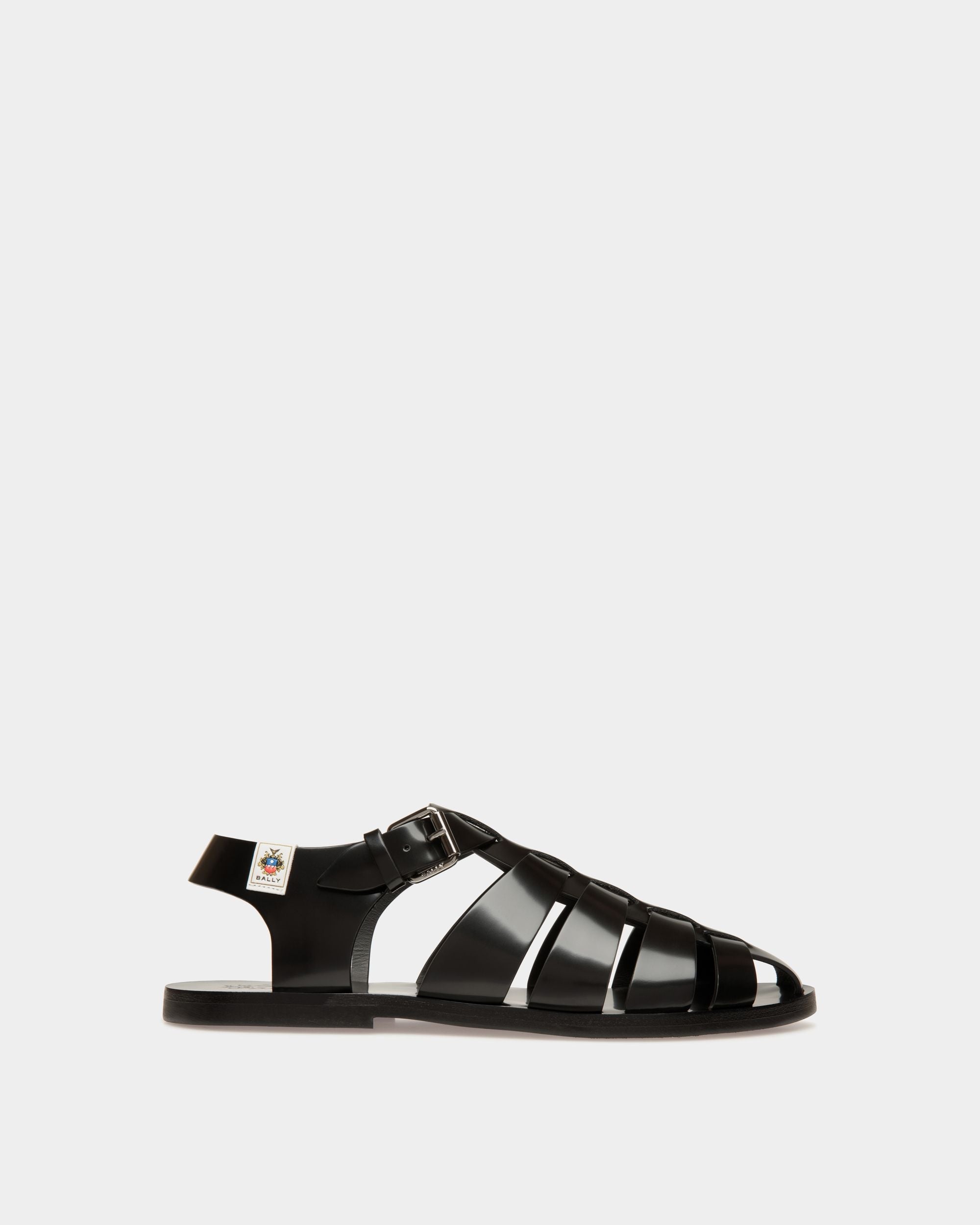 Bally Global - Sandale Chateau En Cuir Noir - Noir