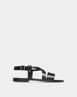 Salis Sandal in Black Leather