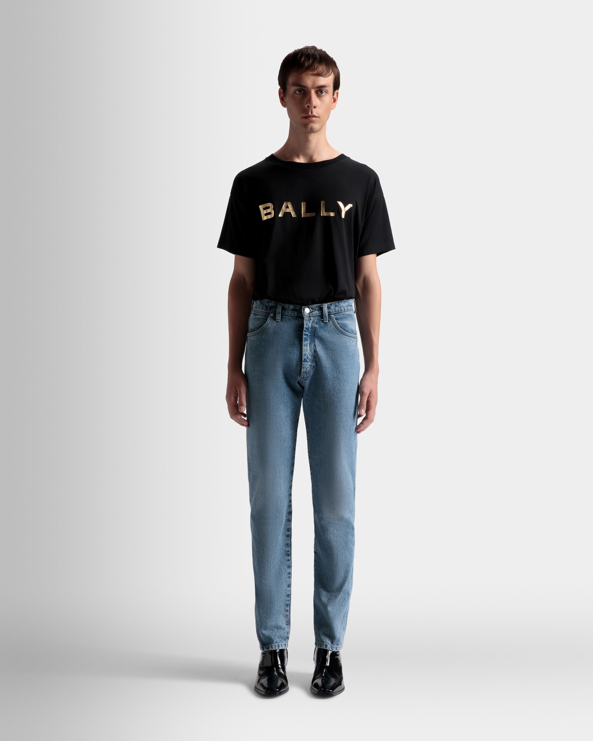 Bally Global - Vaqueros Rectos De Denim En Azul Claro - Azul
