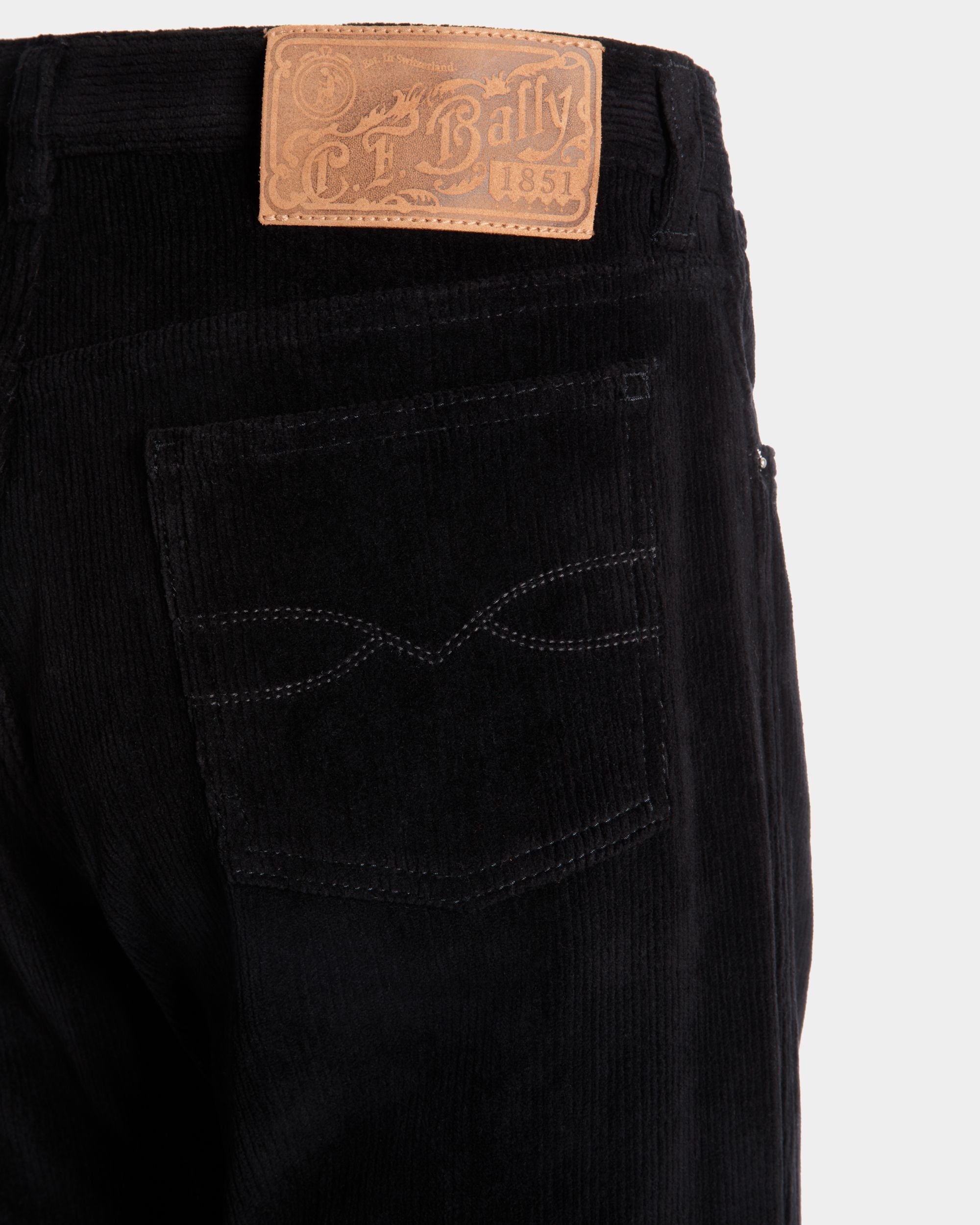 Bally Global - Pantalón De Pana Negra - Negro