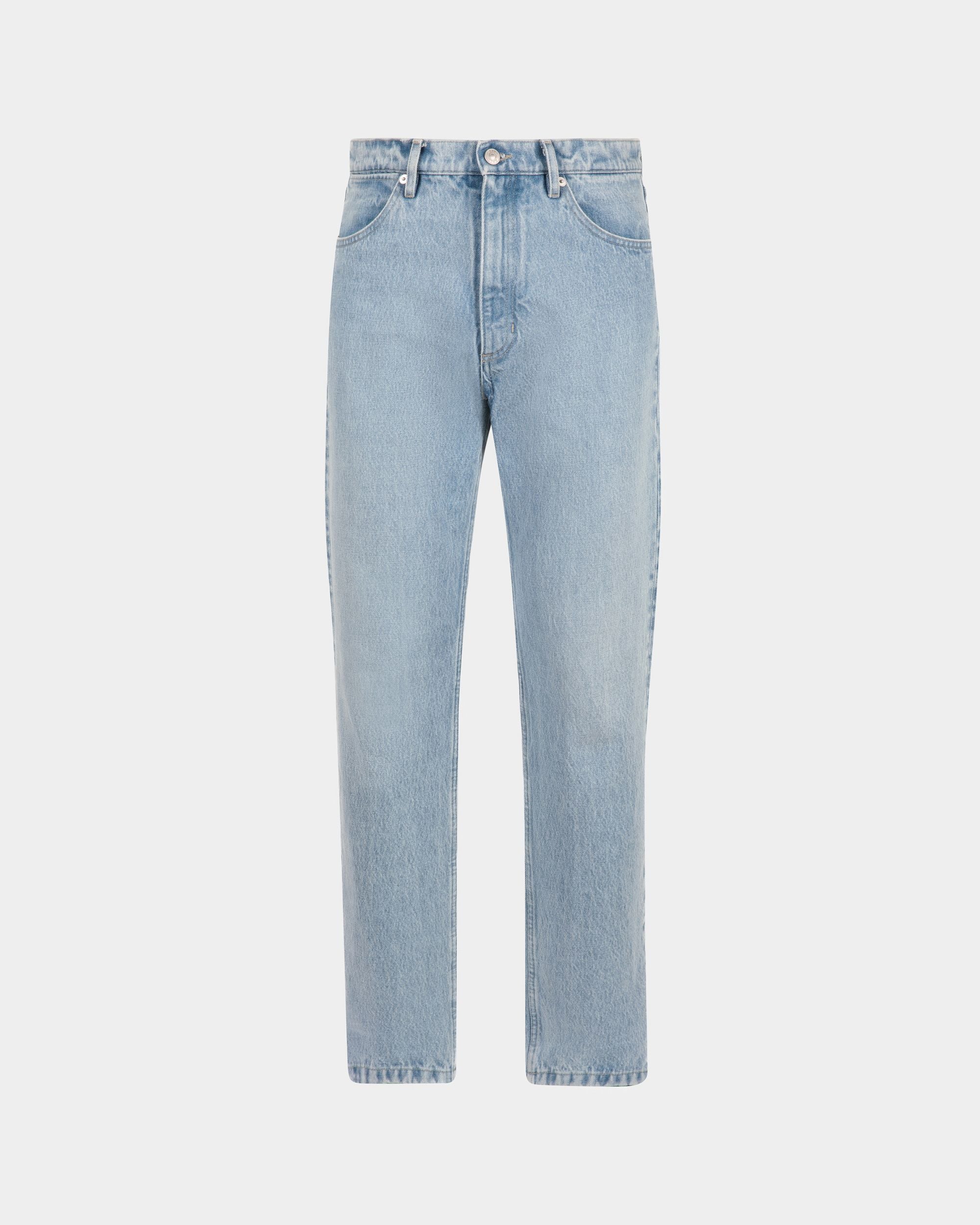 Bally Global - Pantalones Vaqueros De Algodón En Añil Claro - Azul