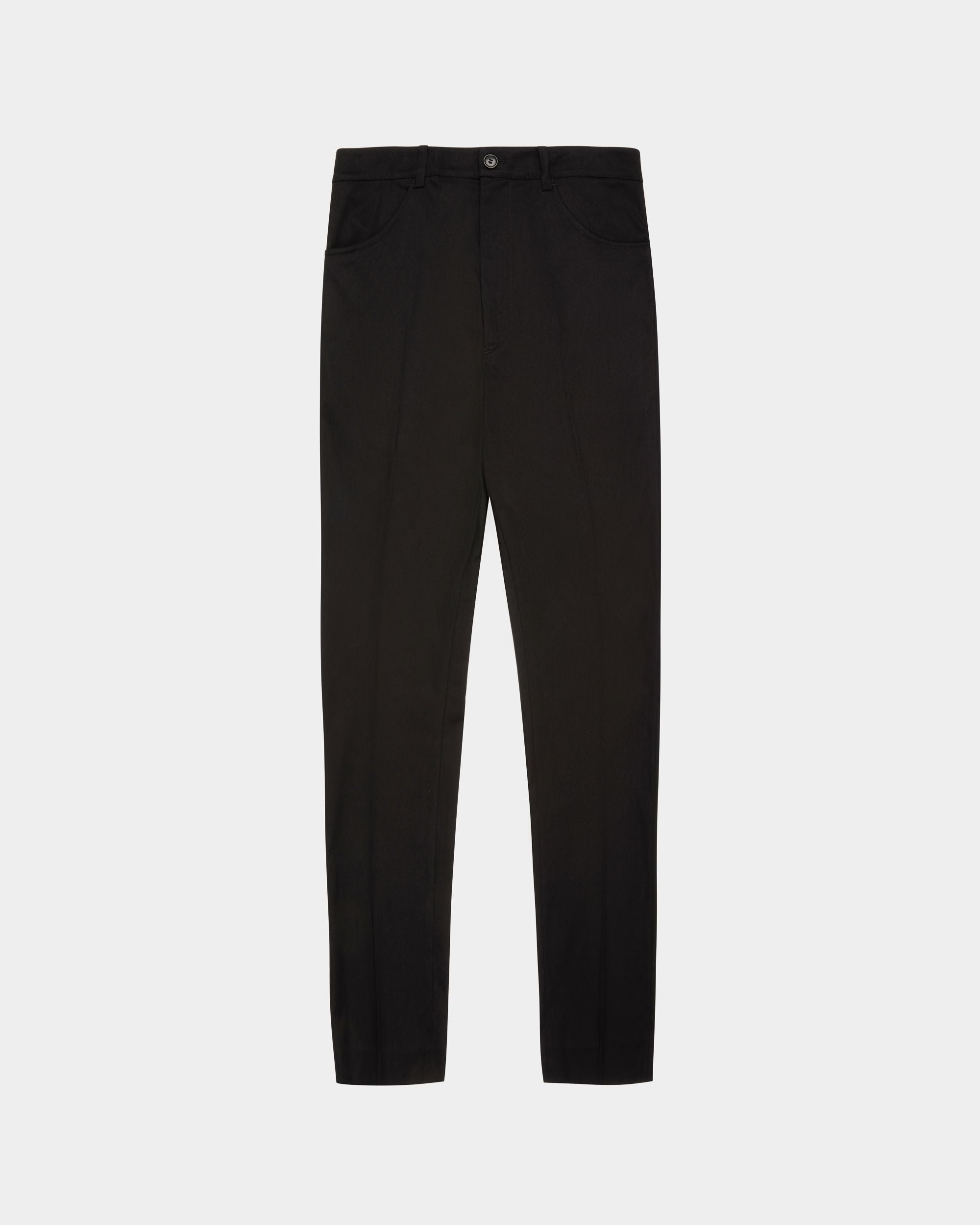 Bally Global - Cotton Mix Trousers In Black - Black