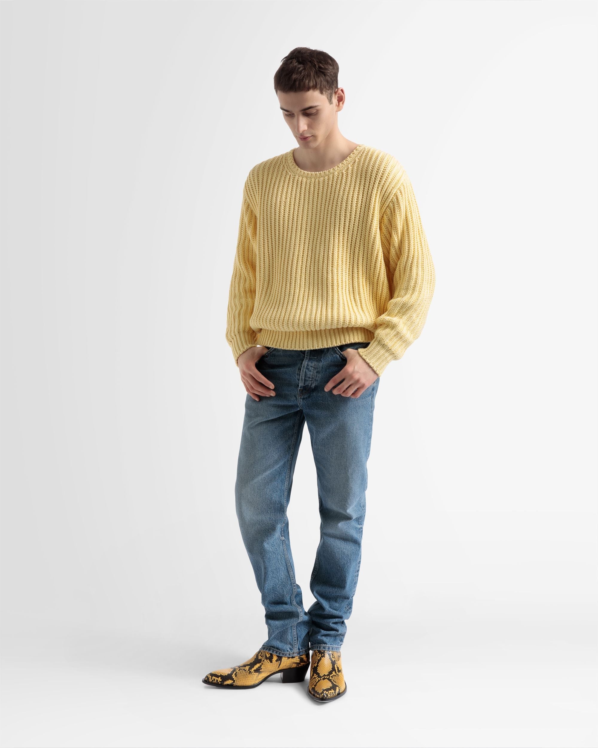 Bally Global - Straight Pants In Blue Denim - Blue