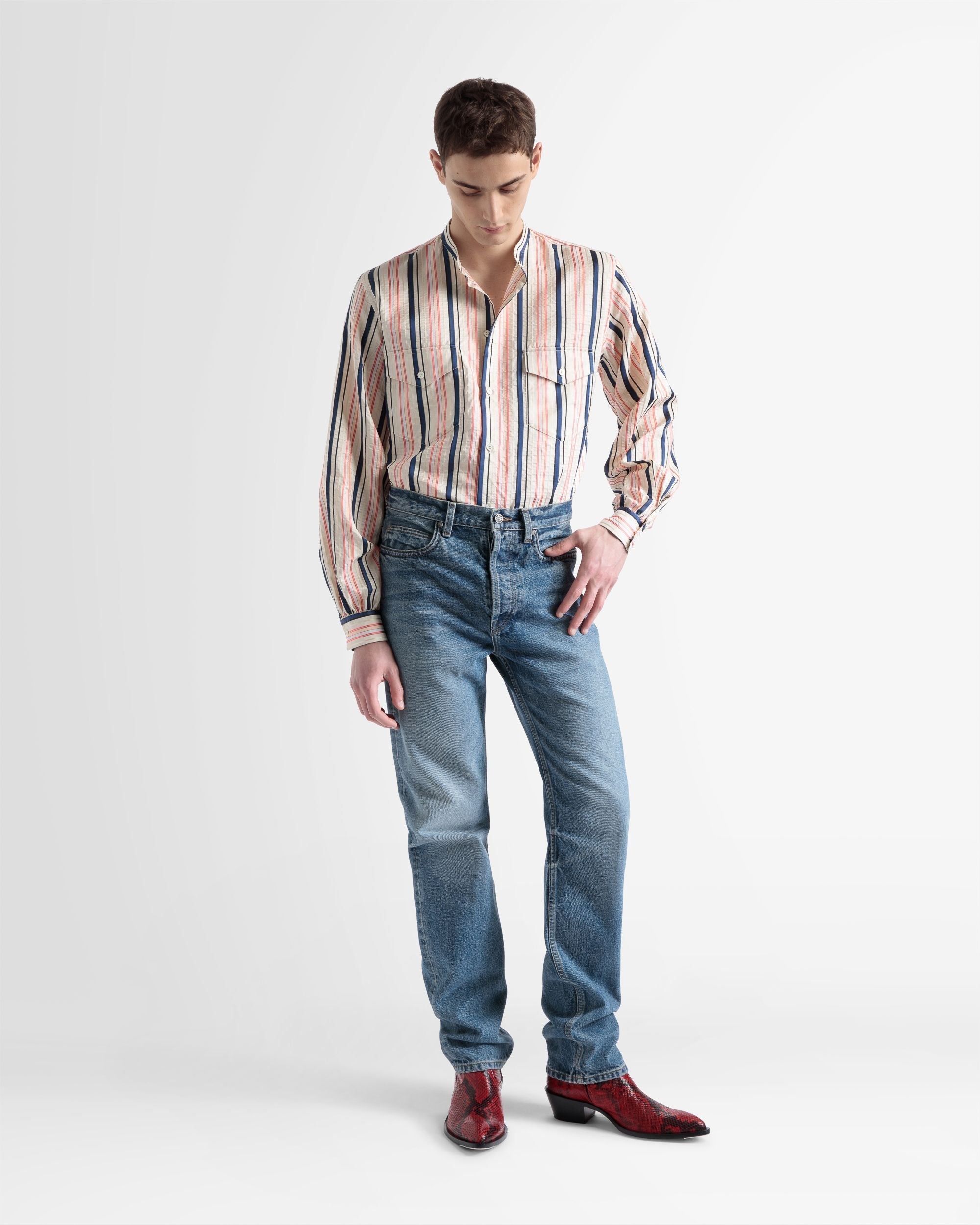 Bally Global - Pantalon Évasé En Denim Bleu - Bleu