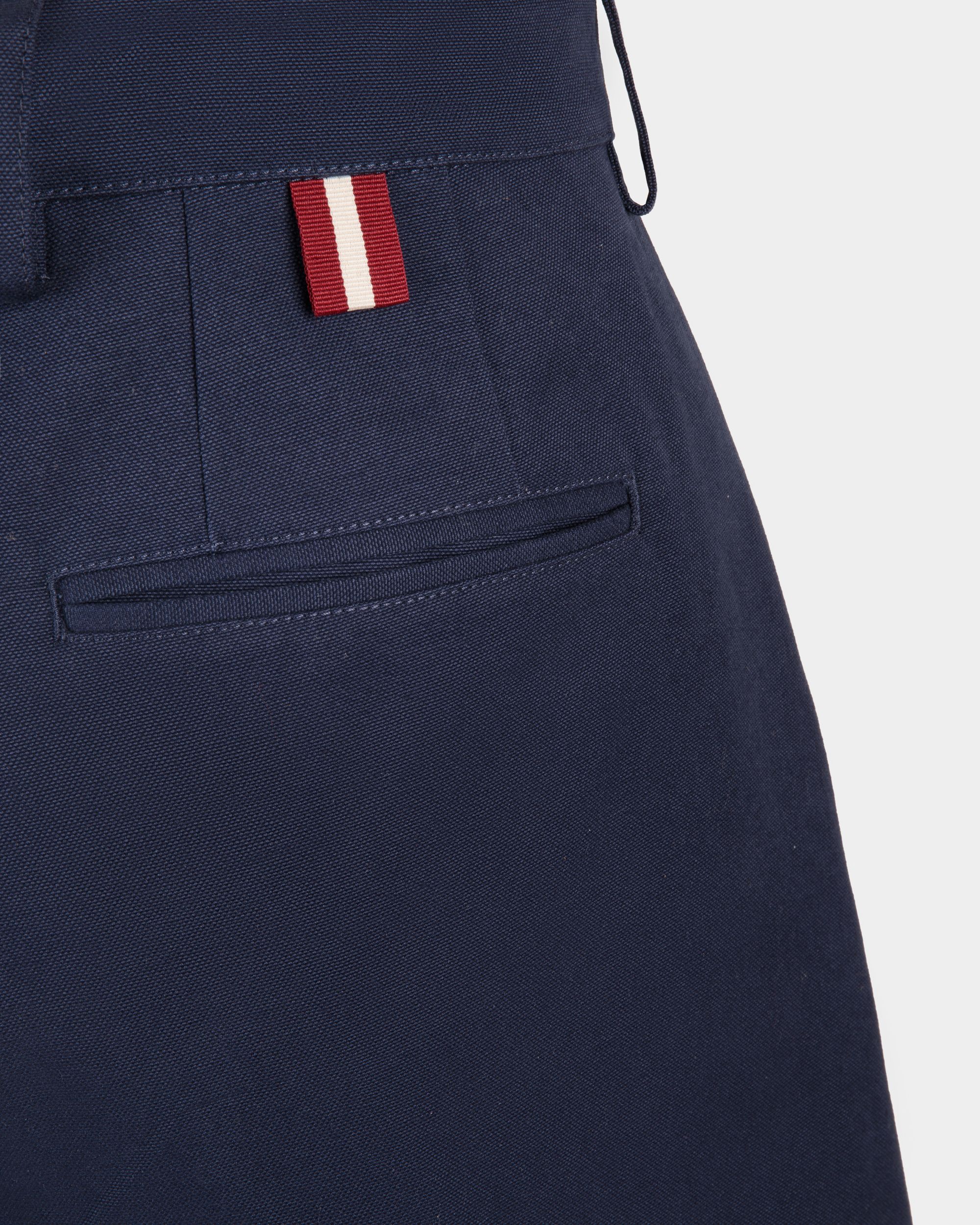 Bally Global - Shorts in Navy Blue Cotton - Blue
