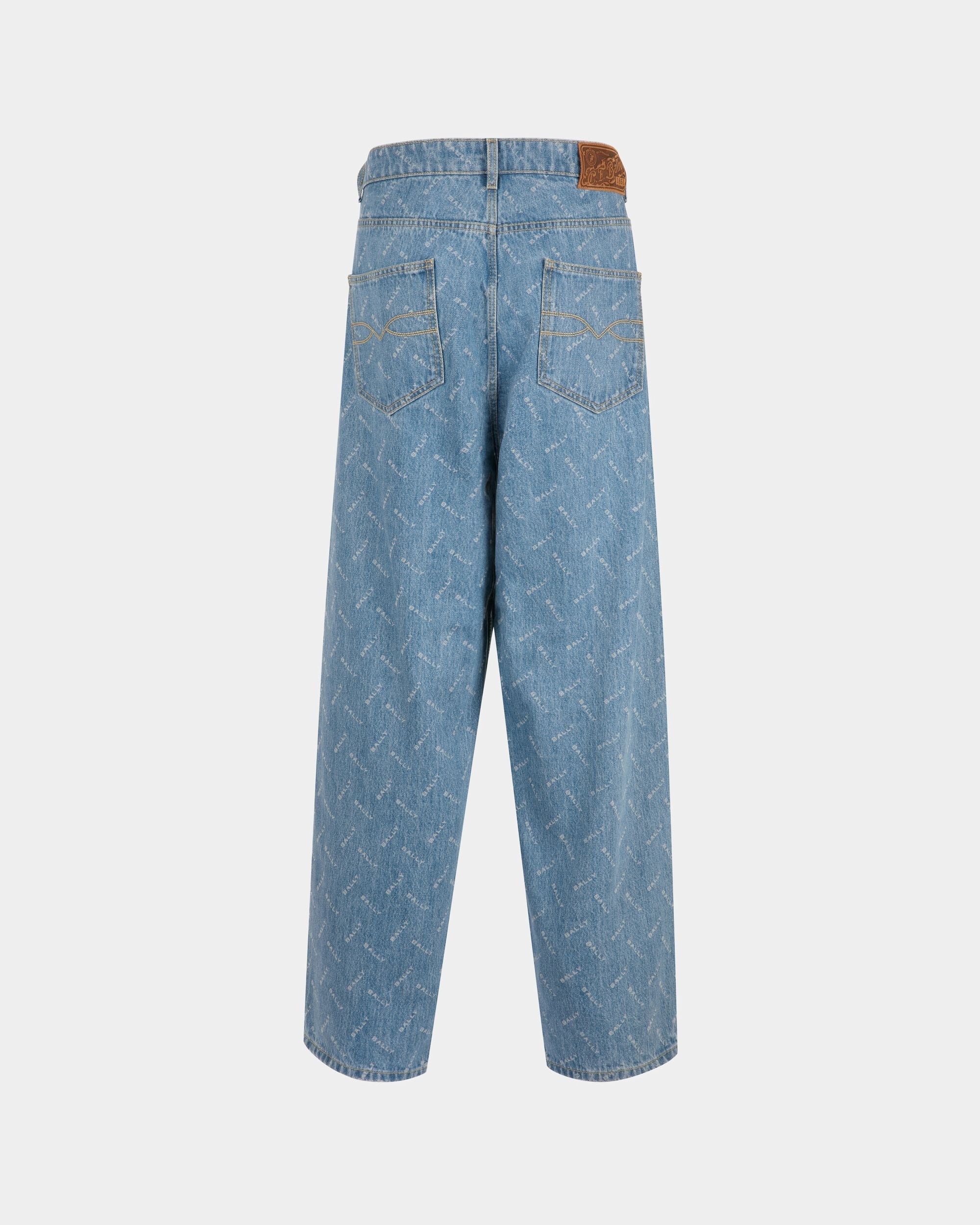 Bally Global - Denim Pants In Light Blue Cotton - Blue