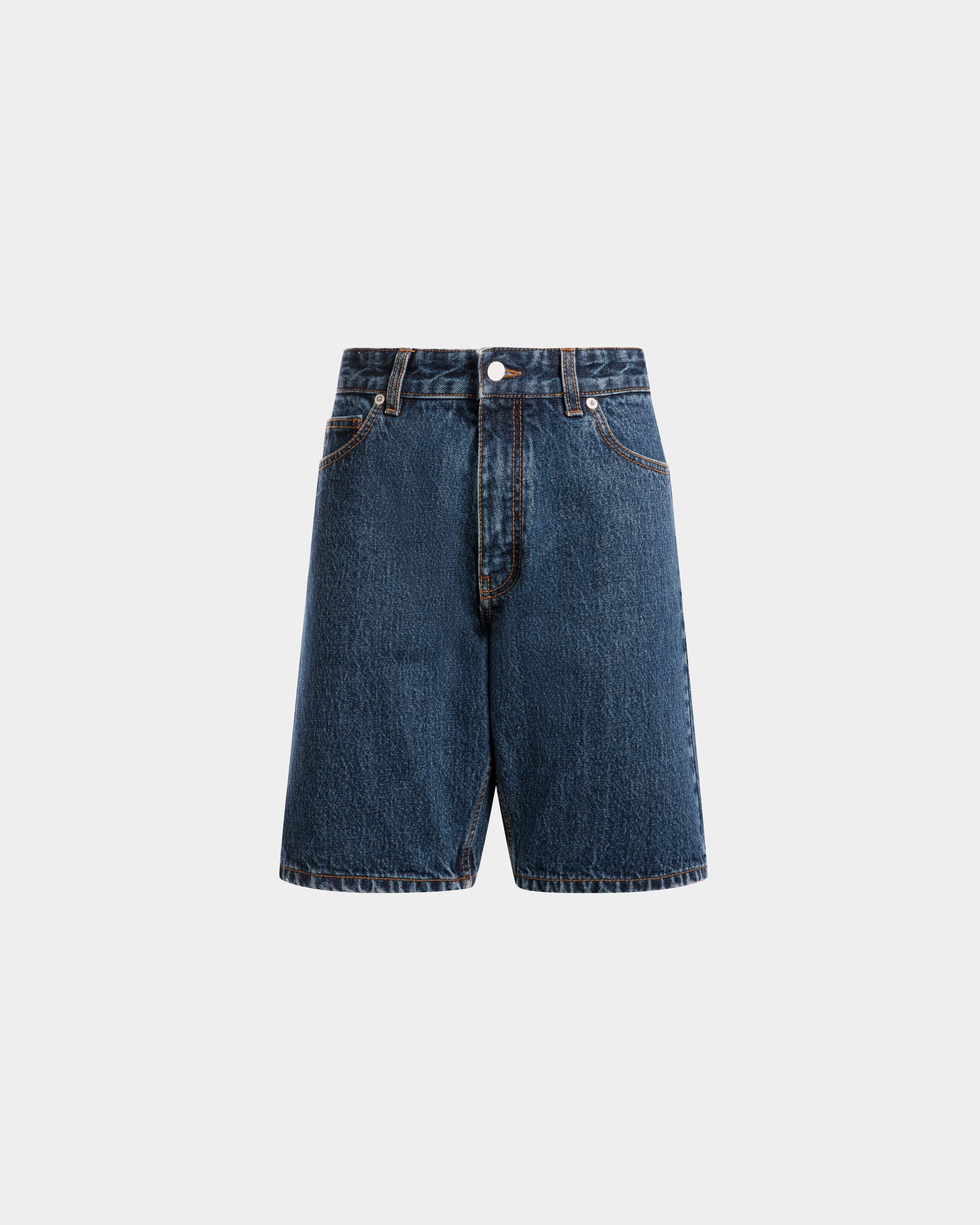 Bally Global - Denim Pants in Medium Blue Cotton - Azul