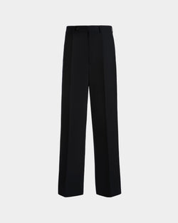 Pants in Navy Blue Wool Blend