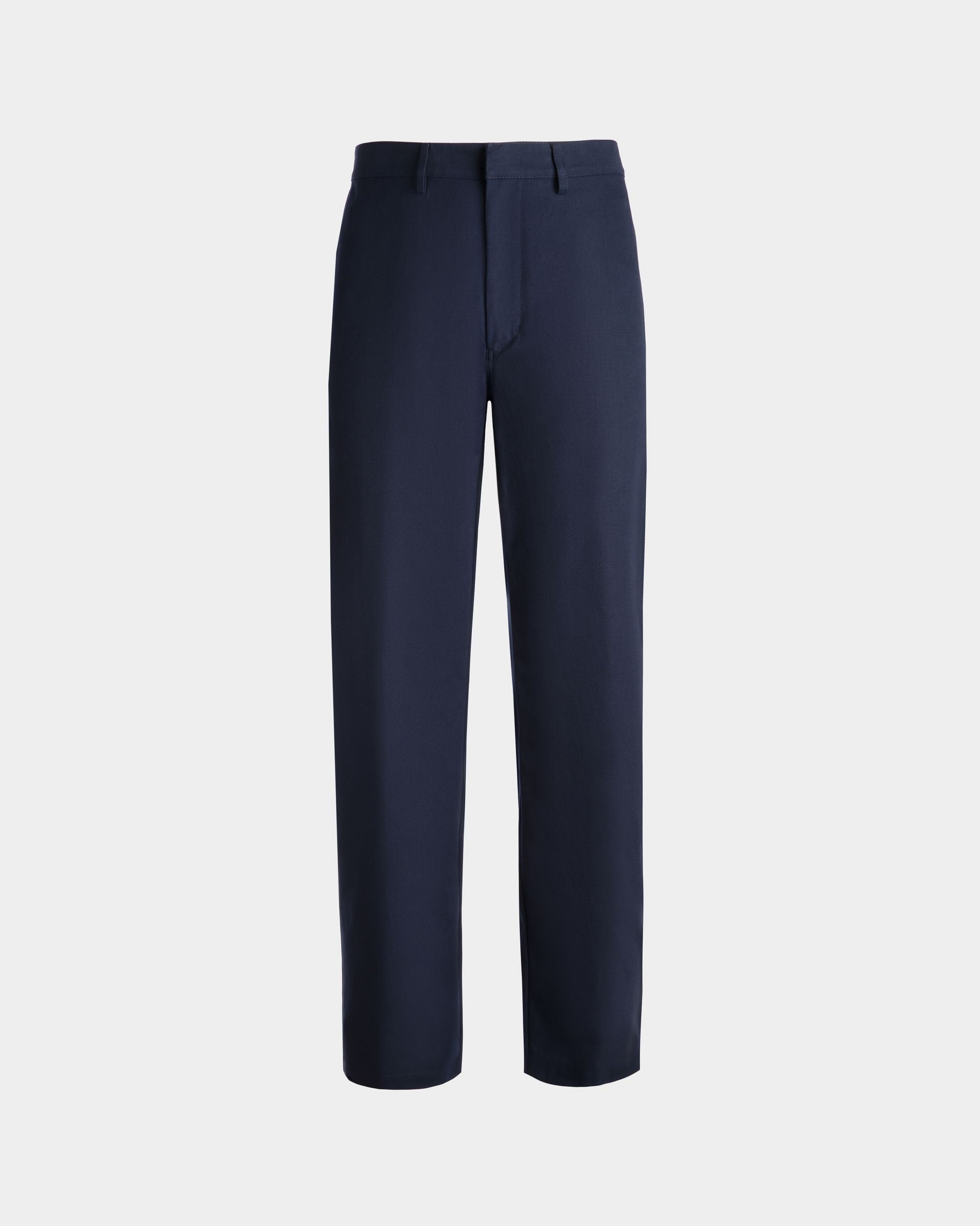 Bally Global - Pants in Dark Blue Cotton - Blue