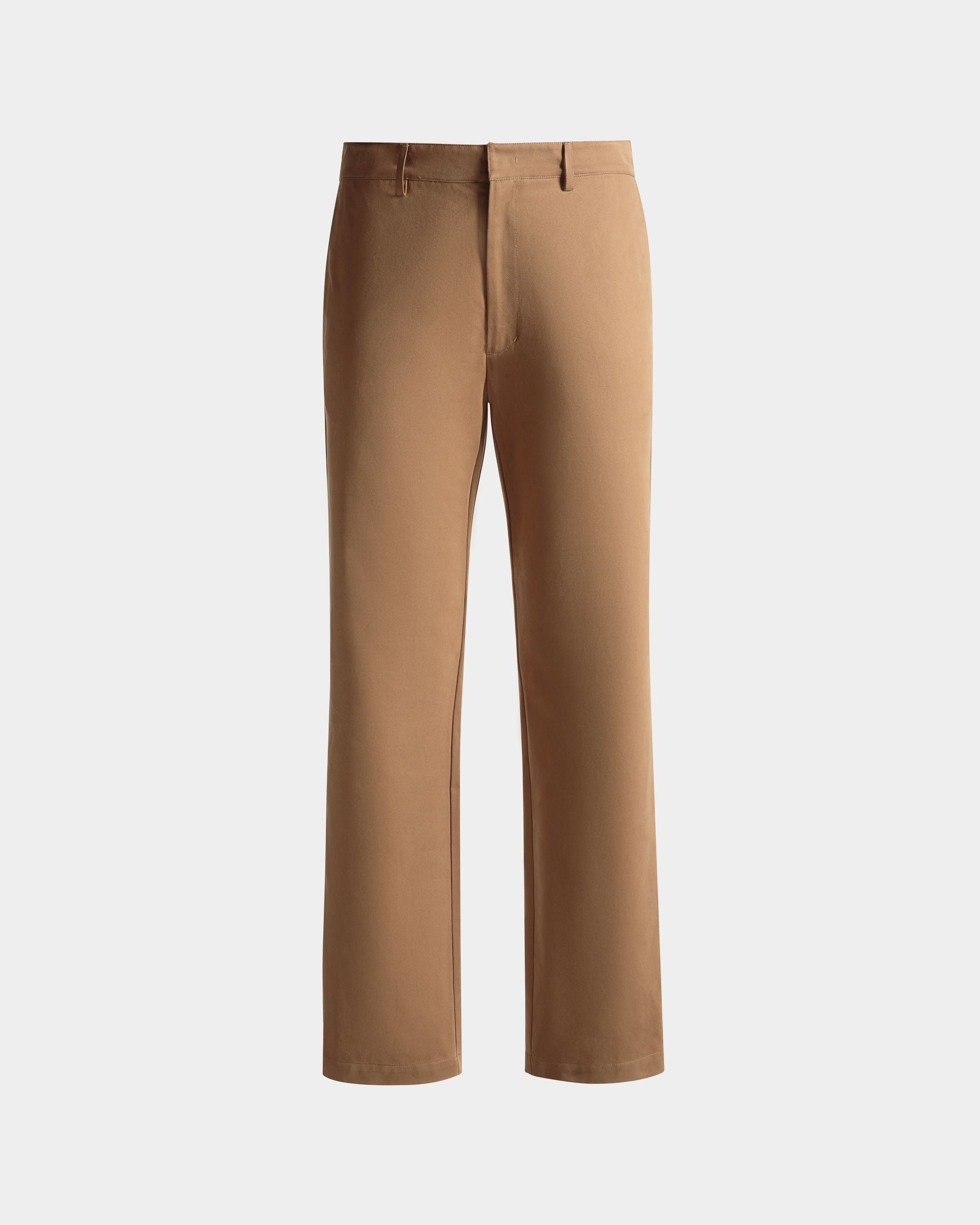Bally Global - Regular Chino Pants In Camel Cotton - Beige