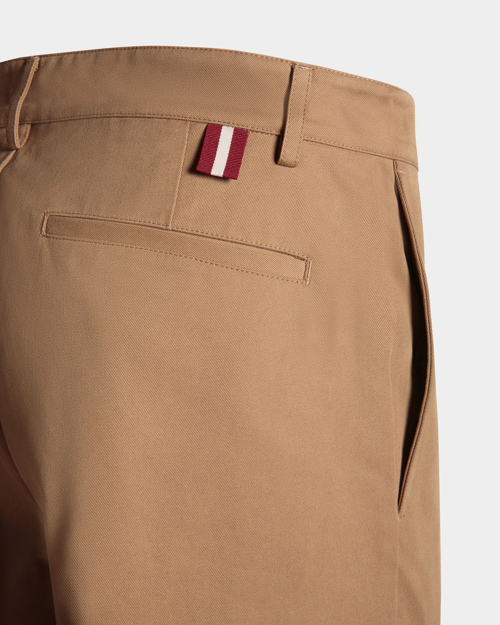 Bally Global - Regular Chino Pants In Camel Cotton - Beige