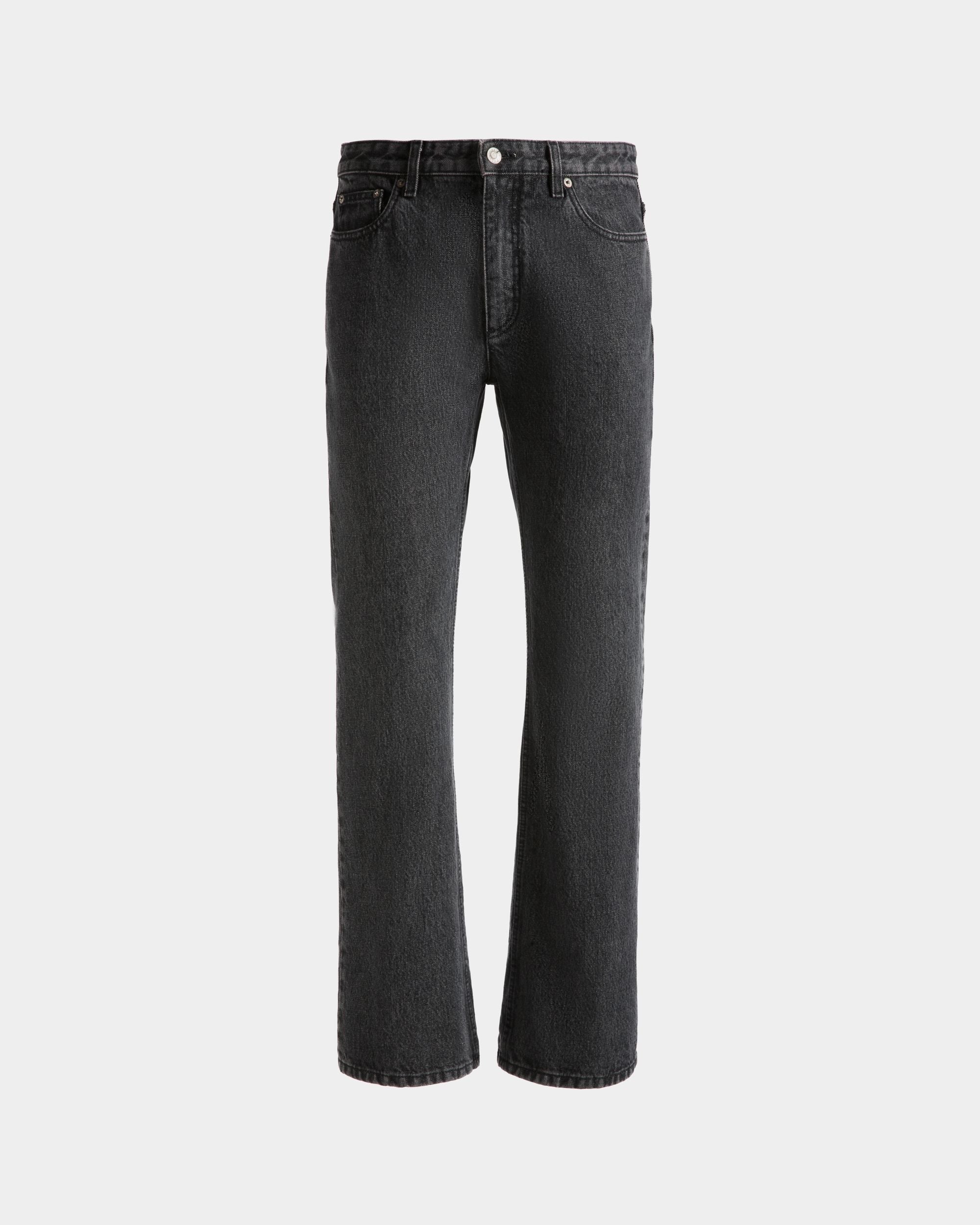 Bally Global - Flared Denim Pants In Grey Cotton - Grey