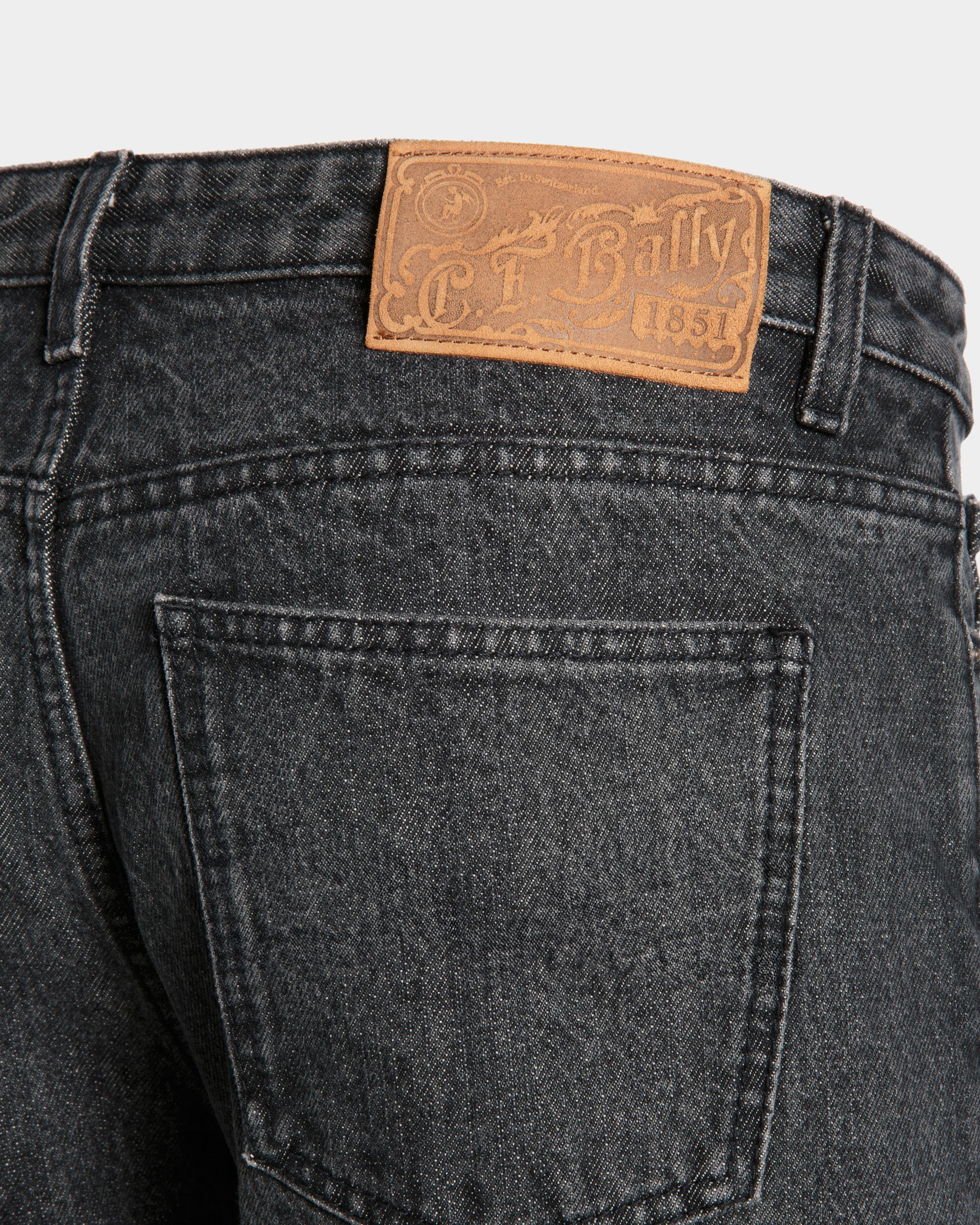 Bally Global - Flared Denim Pants In Grey Cotton - Grey