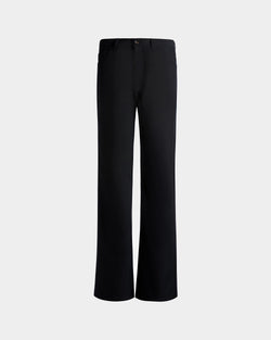 Pants in Navy Blue Wool Blend