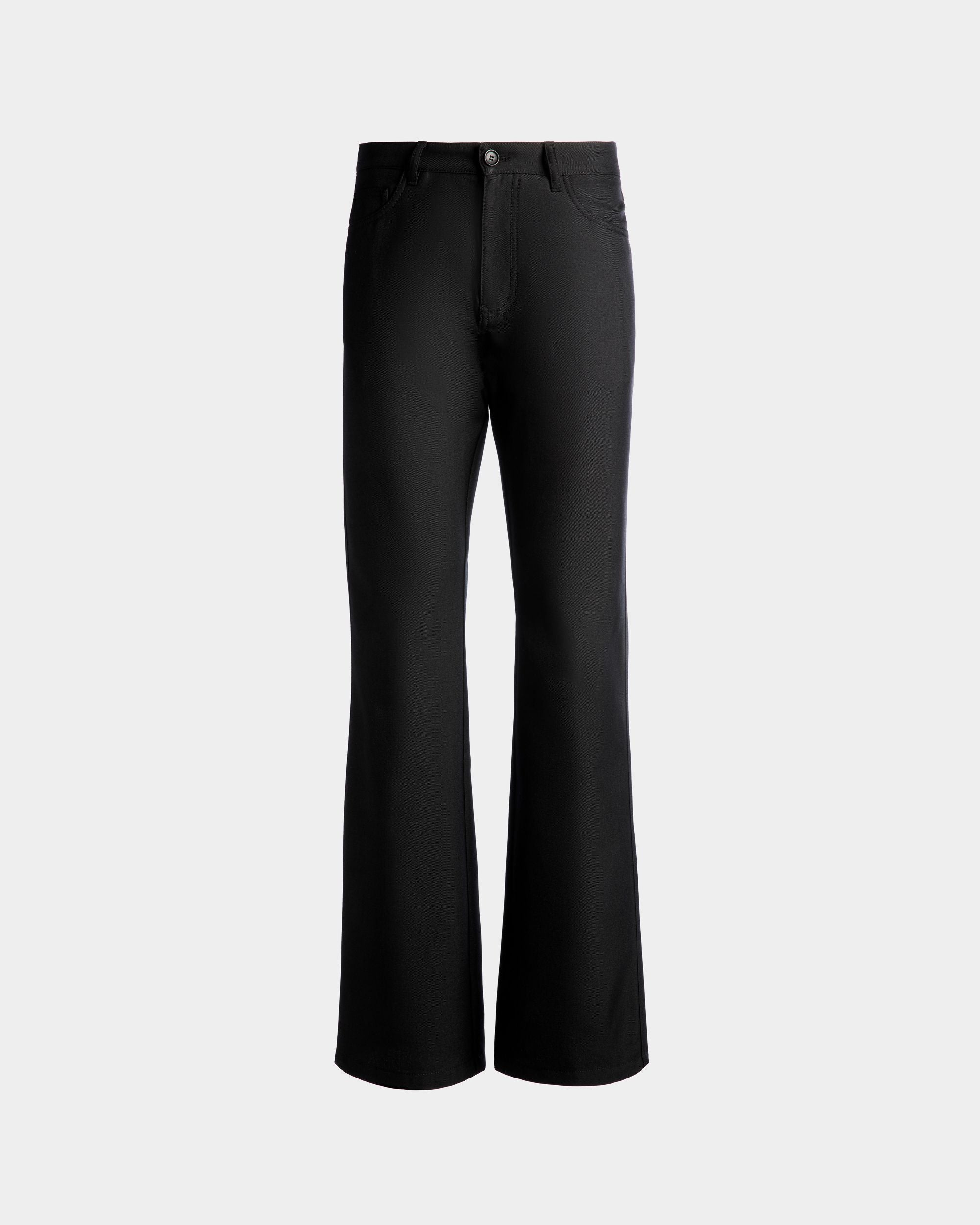 Bally Global - Trousers In Black Wool and Polyester - Black