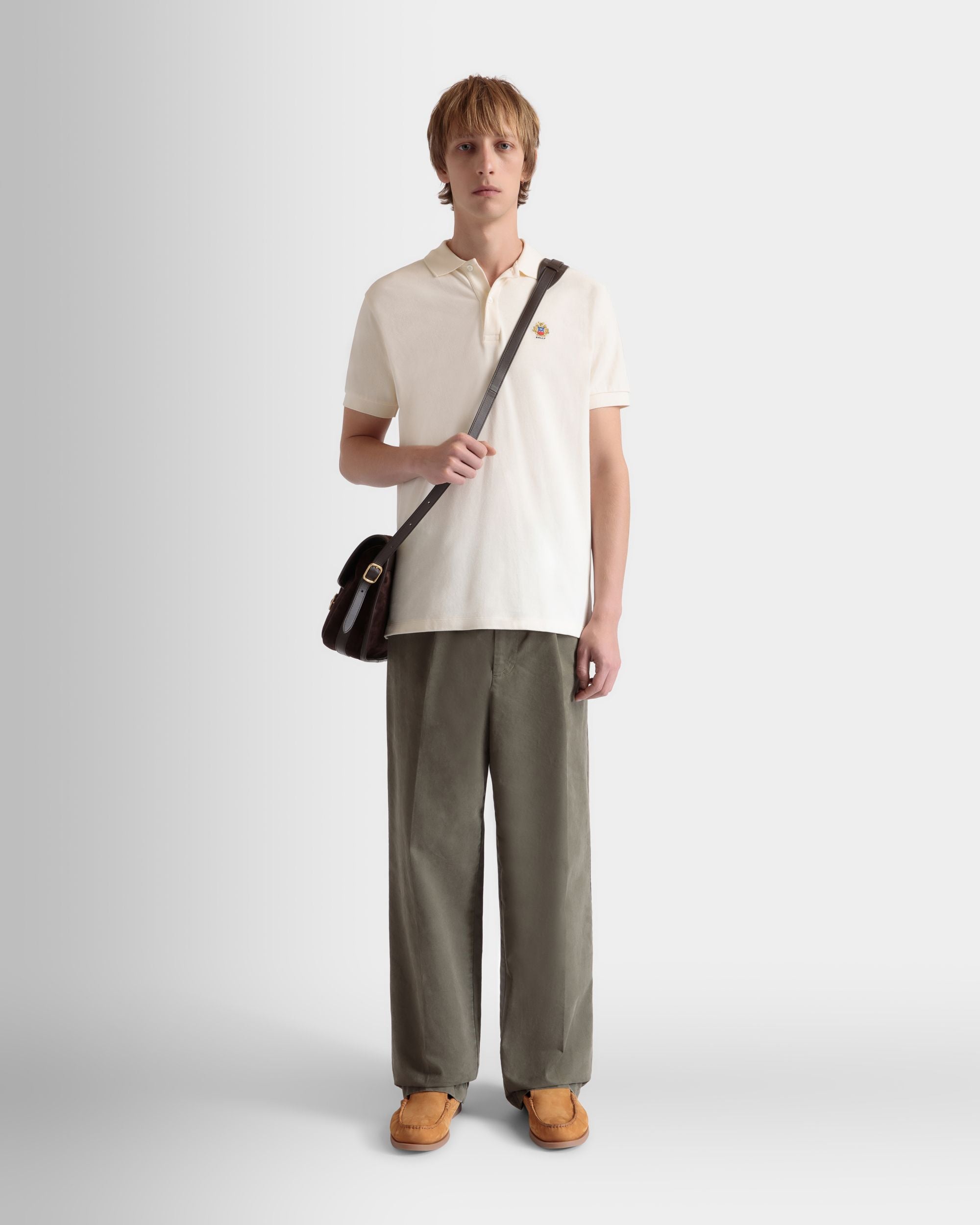 Bally Global - Regular Pleated Pants In Military Green Cotton - Green