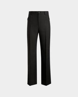 Pants in a Melange Grey Wool Blend