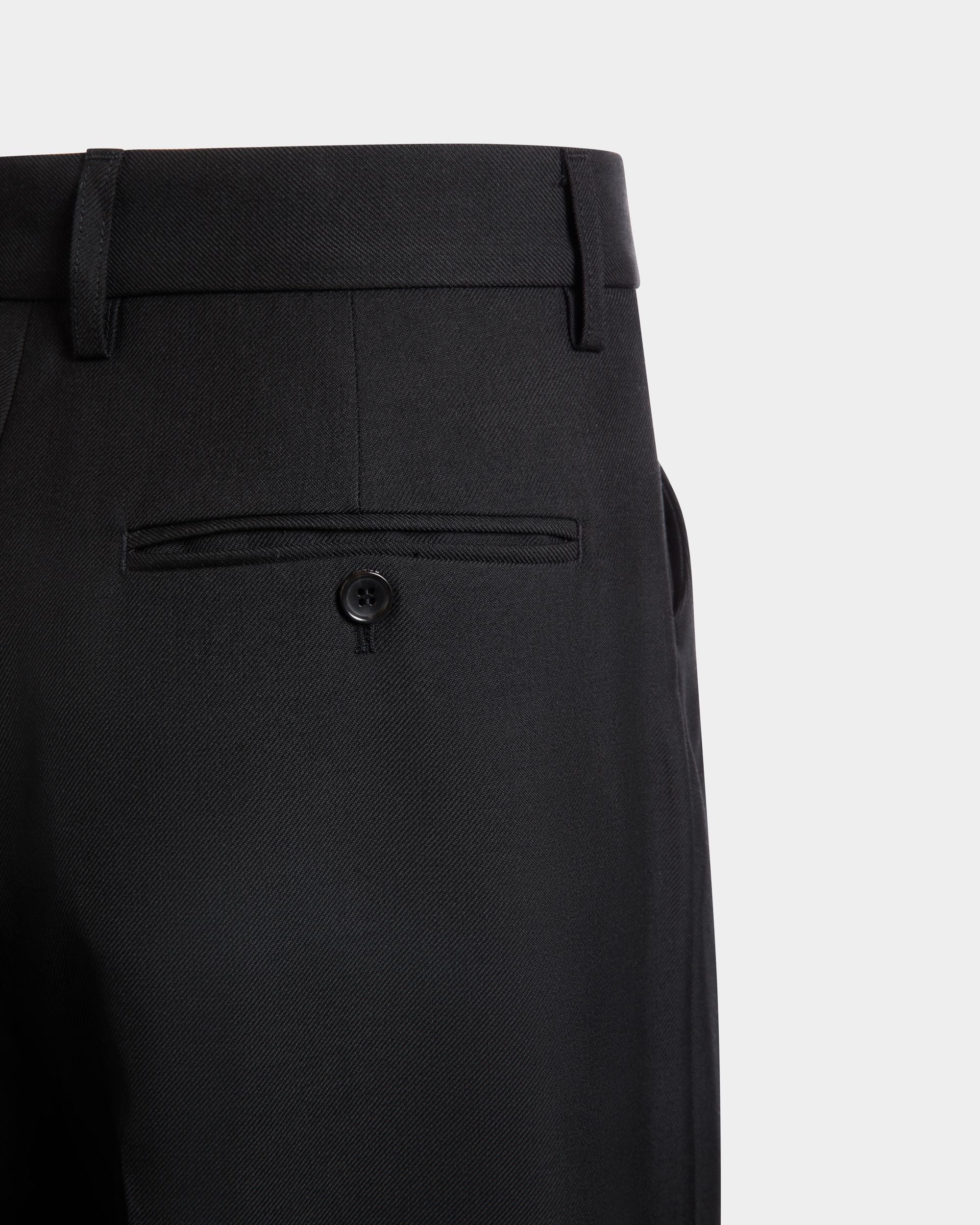 Bally Global - Tailored Pants in a Black Wool Blend - Black
