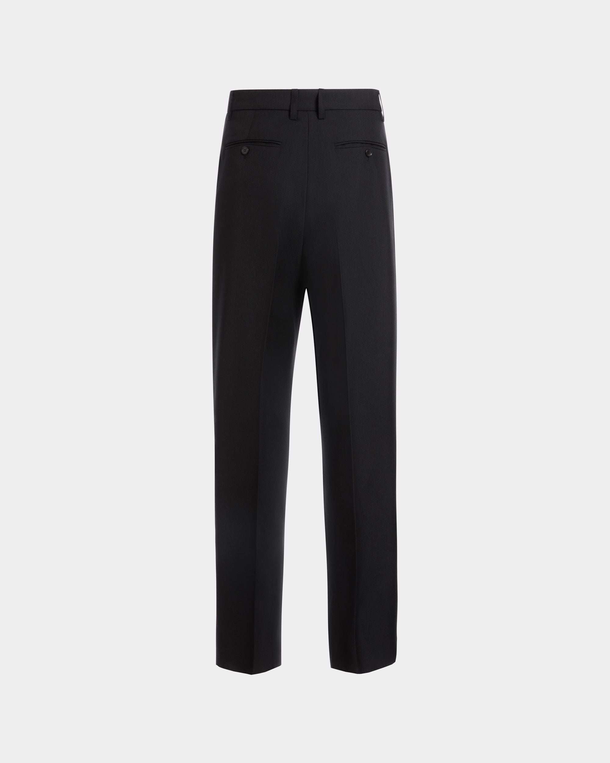 Bally Global - Tailored Pants in a Black Wool Blend - Black