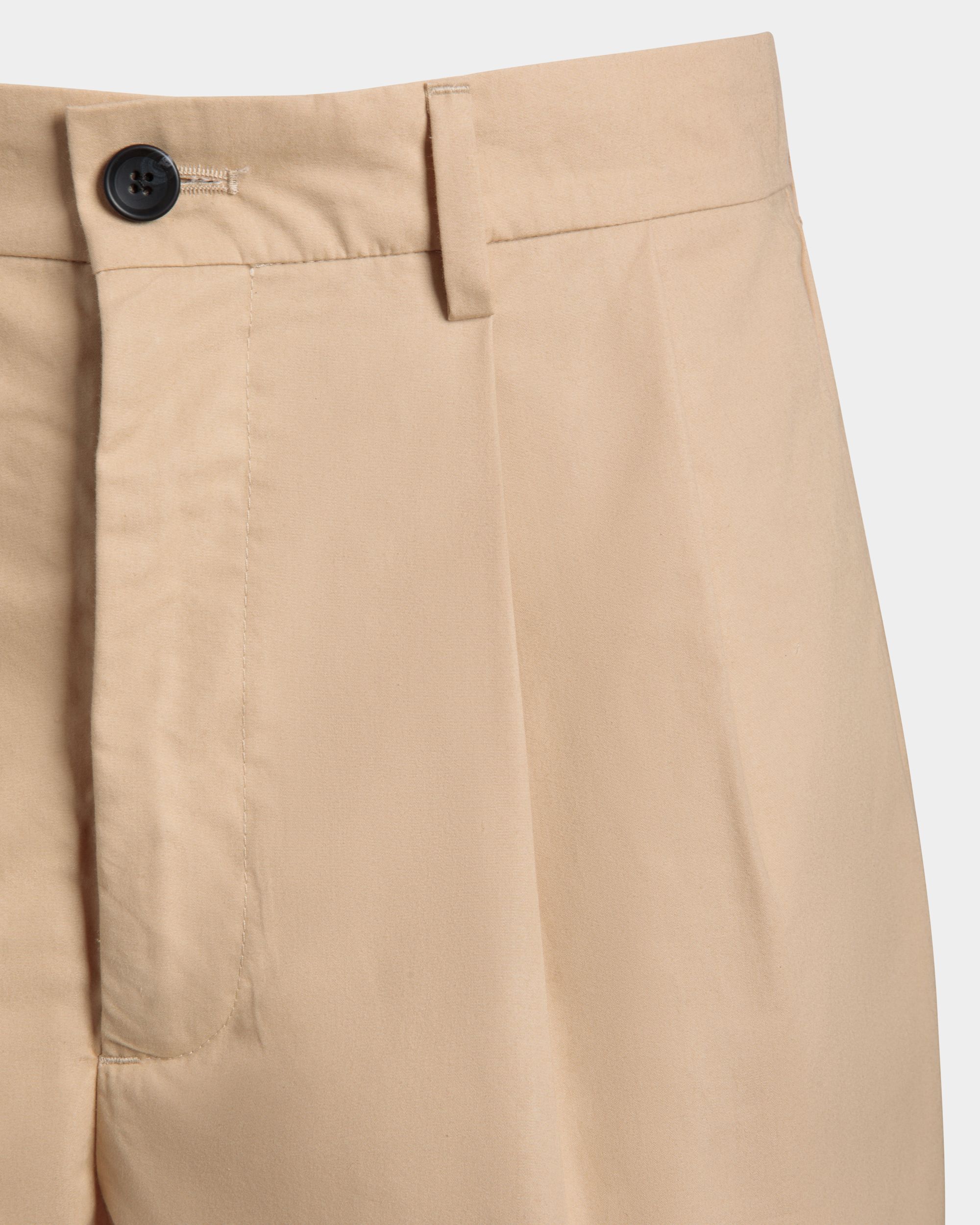 Bally Global - Short Plissé En Coton Mélangé Cream - Beige