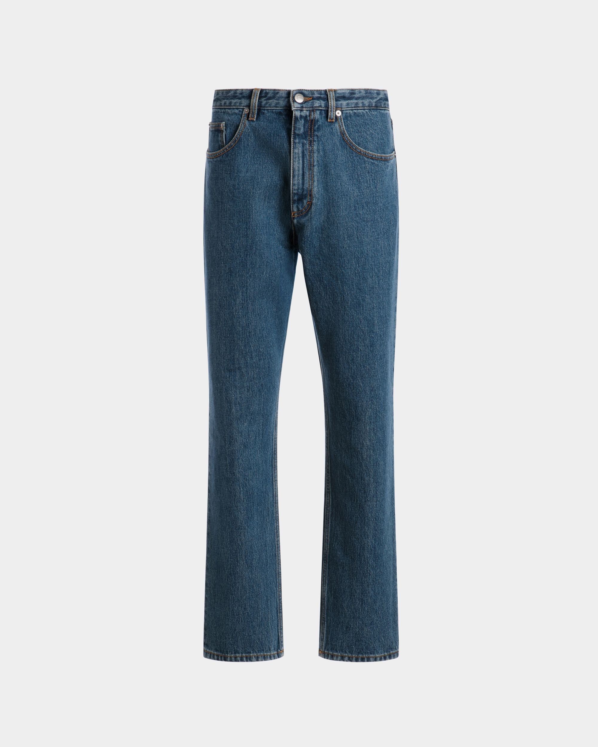 Bally Global - Denim Pants in Medium Blue Cotton - Blue