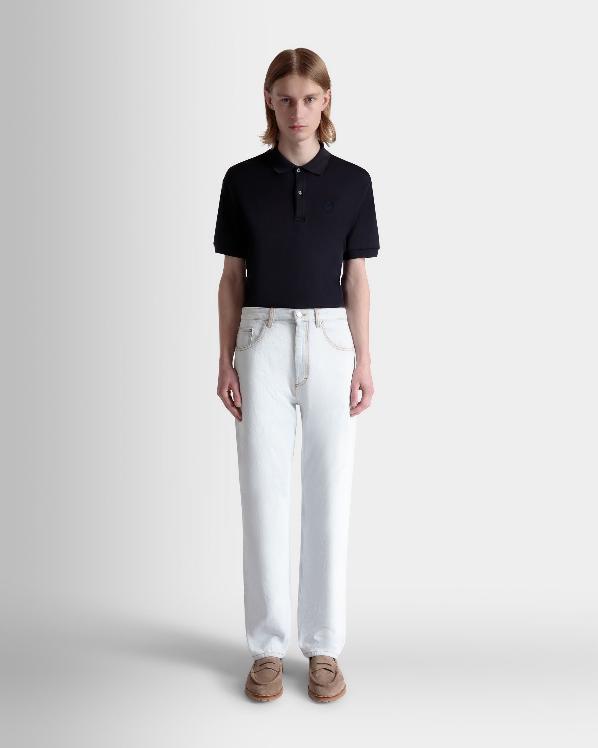 Bally Global - Pantalon En Denim De Coton Light Blue - Bleu
