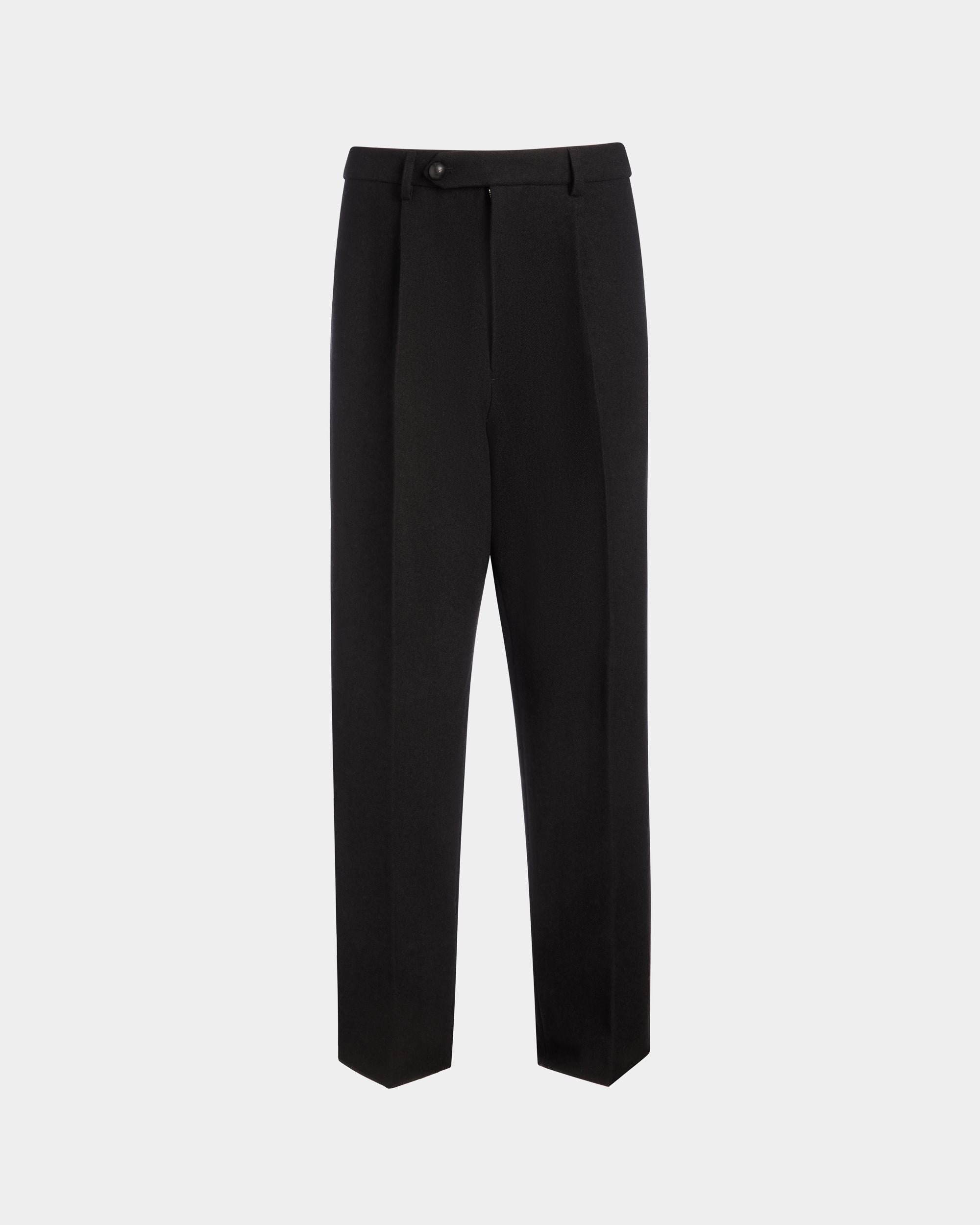 Bally Global - Winter Capsule Pleated Pants in a Black Wool Blend - Black