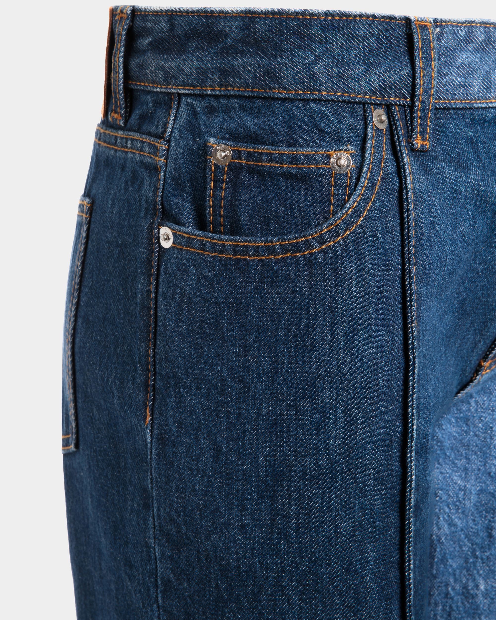 Bally Global - 5-Pocket Pants in Navy Blue Cotton - Blue