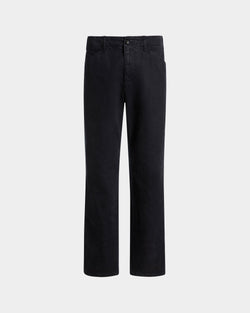 5-Pockets Pants in Navy Blue Cotton