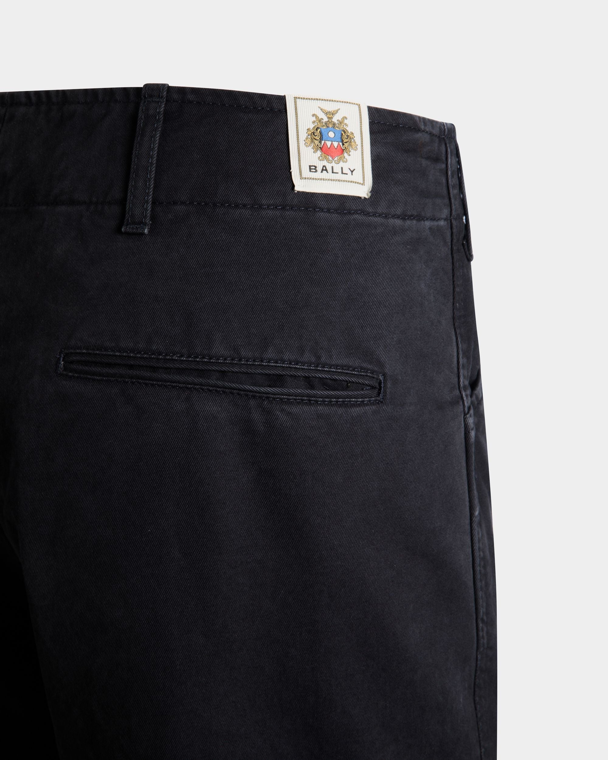 Bally Global - 5-Pockets Pants in Navy Blue Cotton - Azul