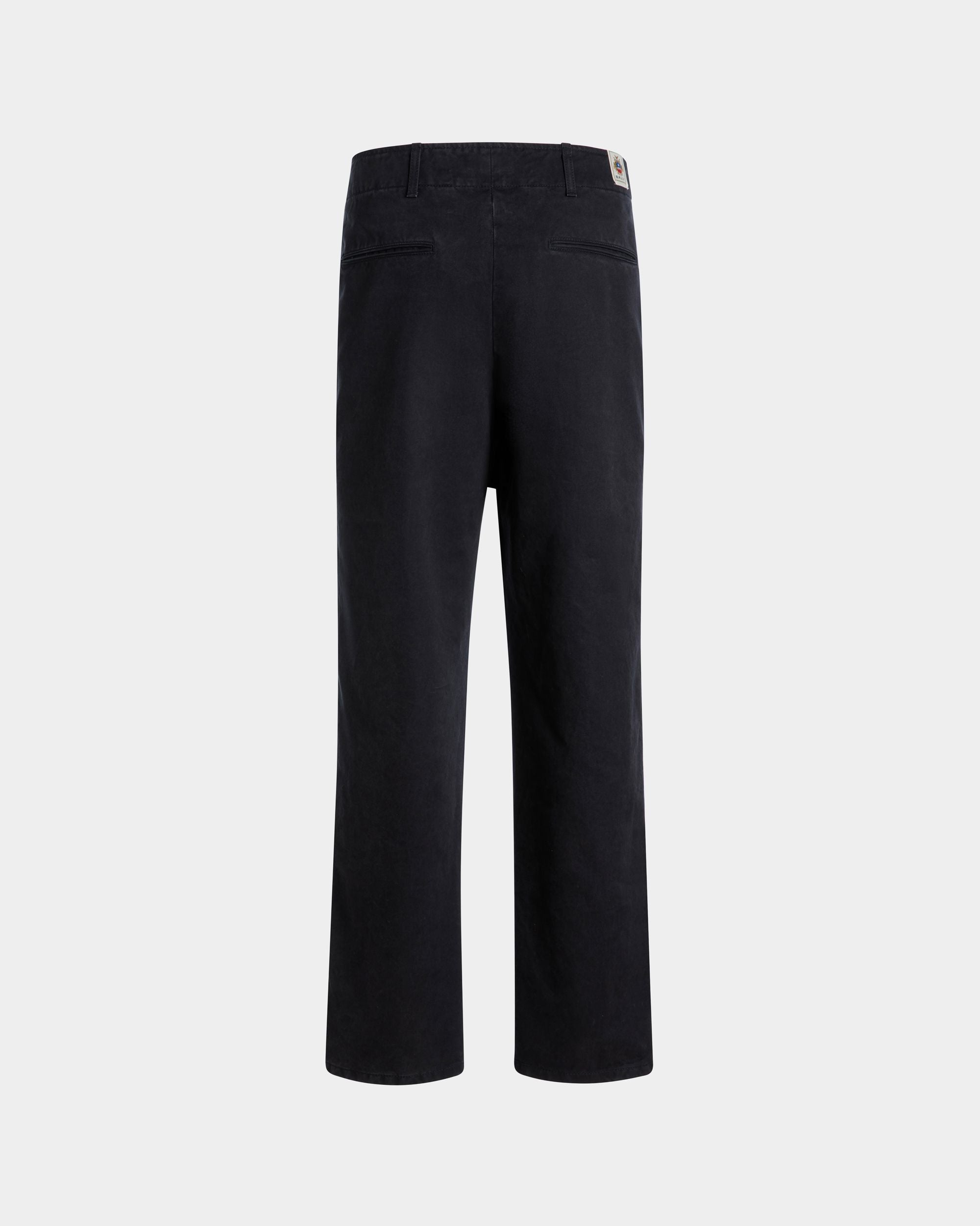 Bally Global - 5-Pockets Pants in Navy Blue Cotton - Blue