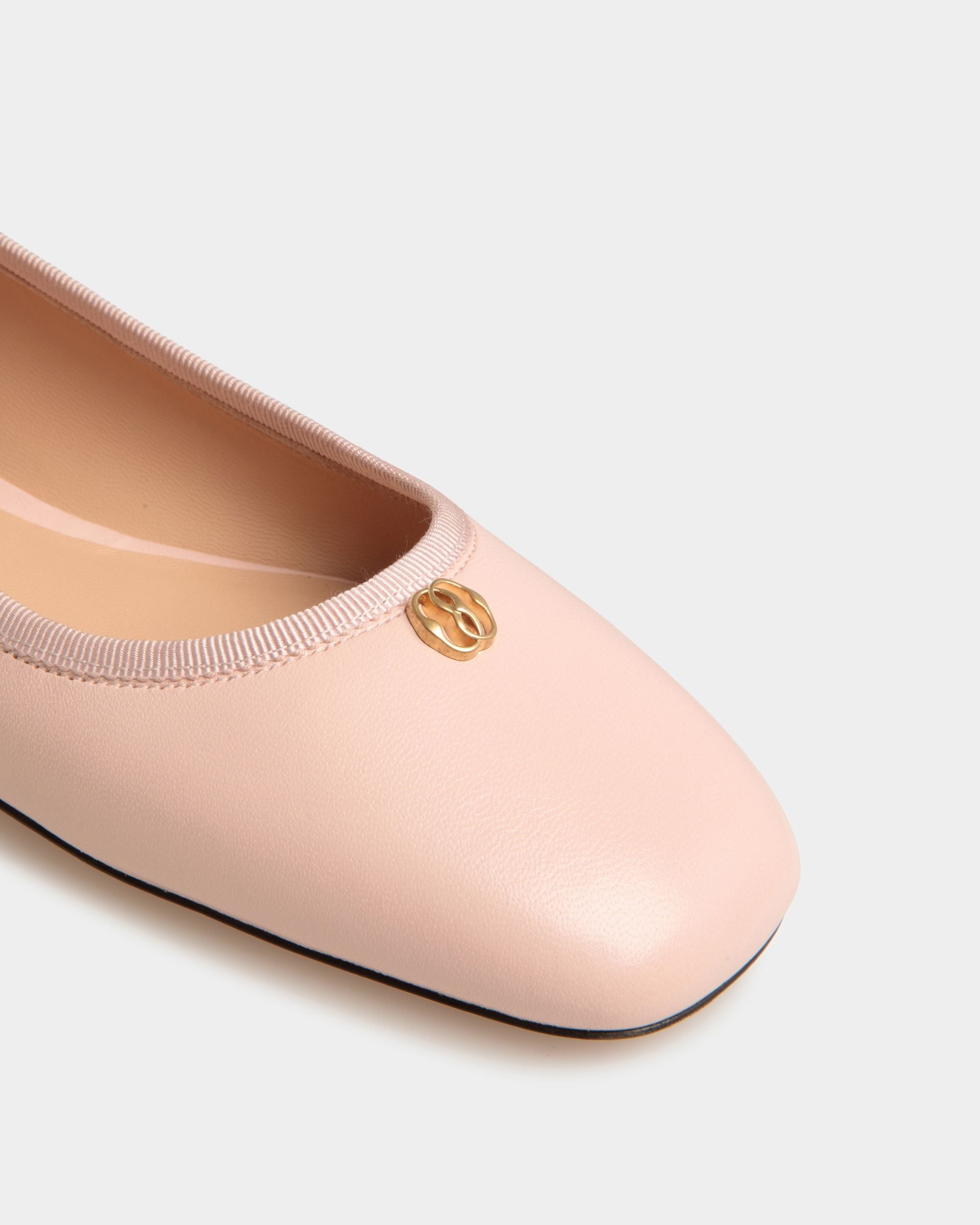 Bally Global - Ballyrina Flat In Light Pink Nappa Leather - Pink