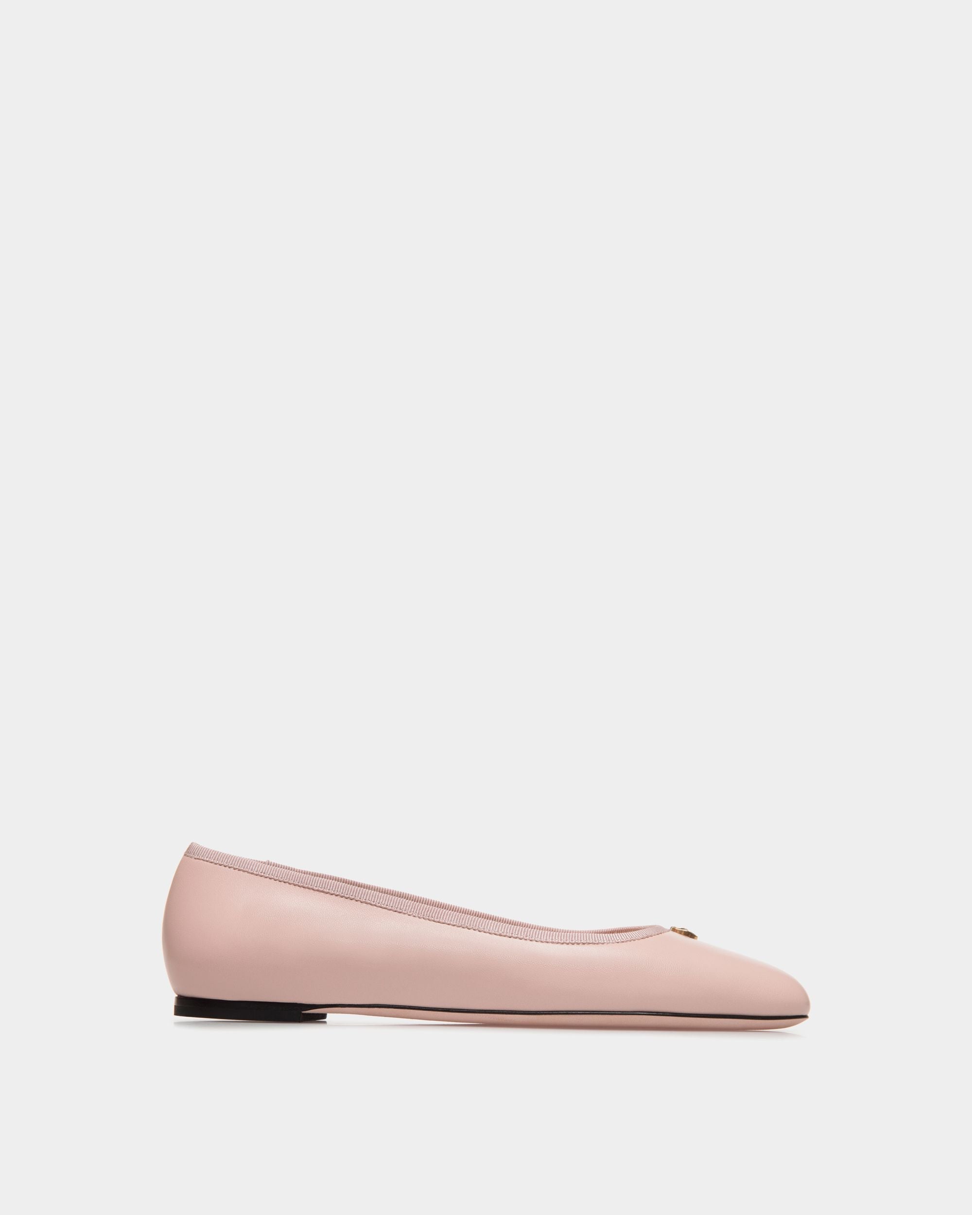 Bally Global - Ballyrina Flat In Dusty Petal Nappa Leather - Pink