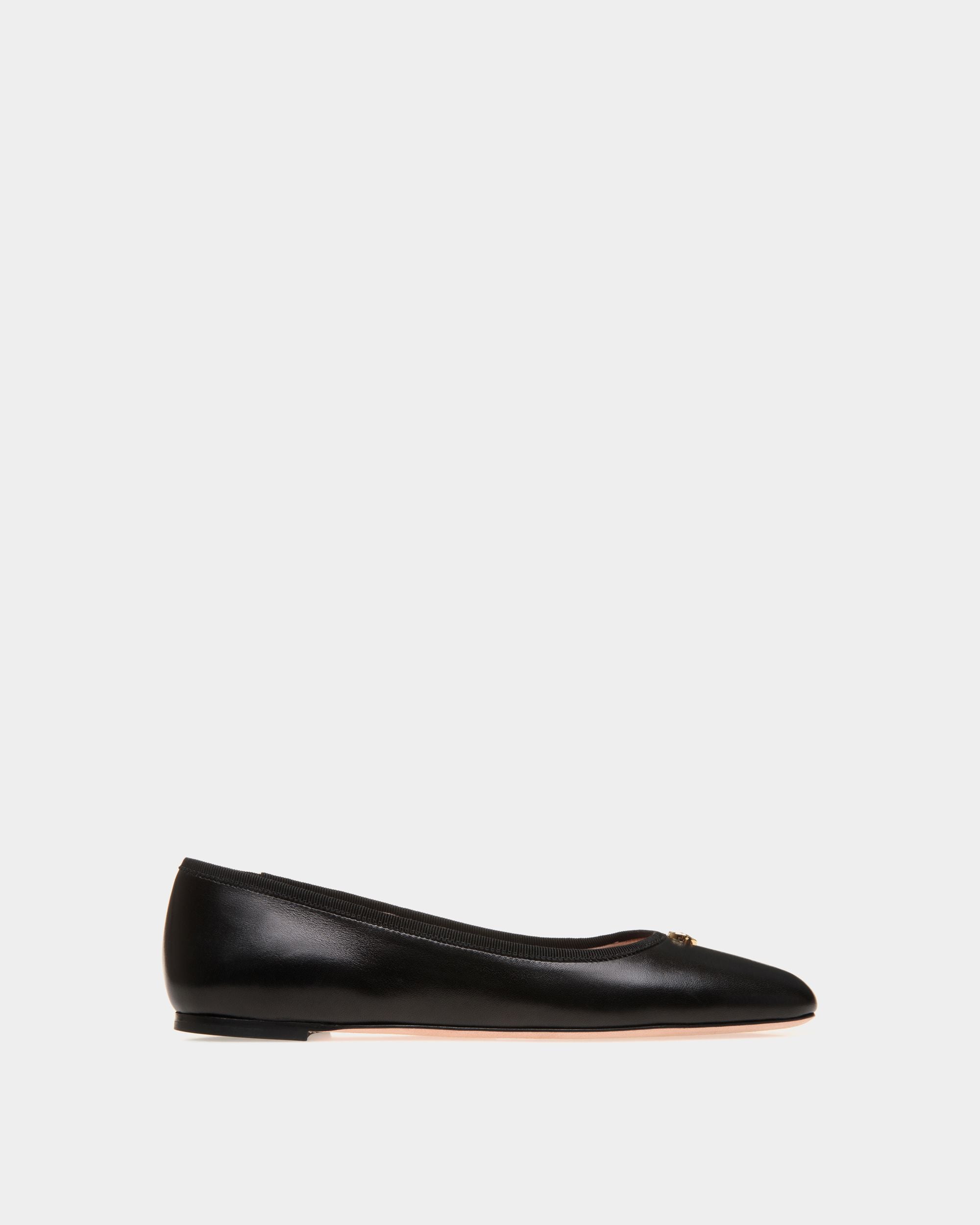 Bally Global - Ballyrina Flat In Black Nappa Leather - Black