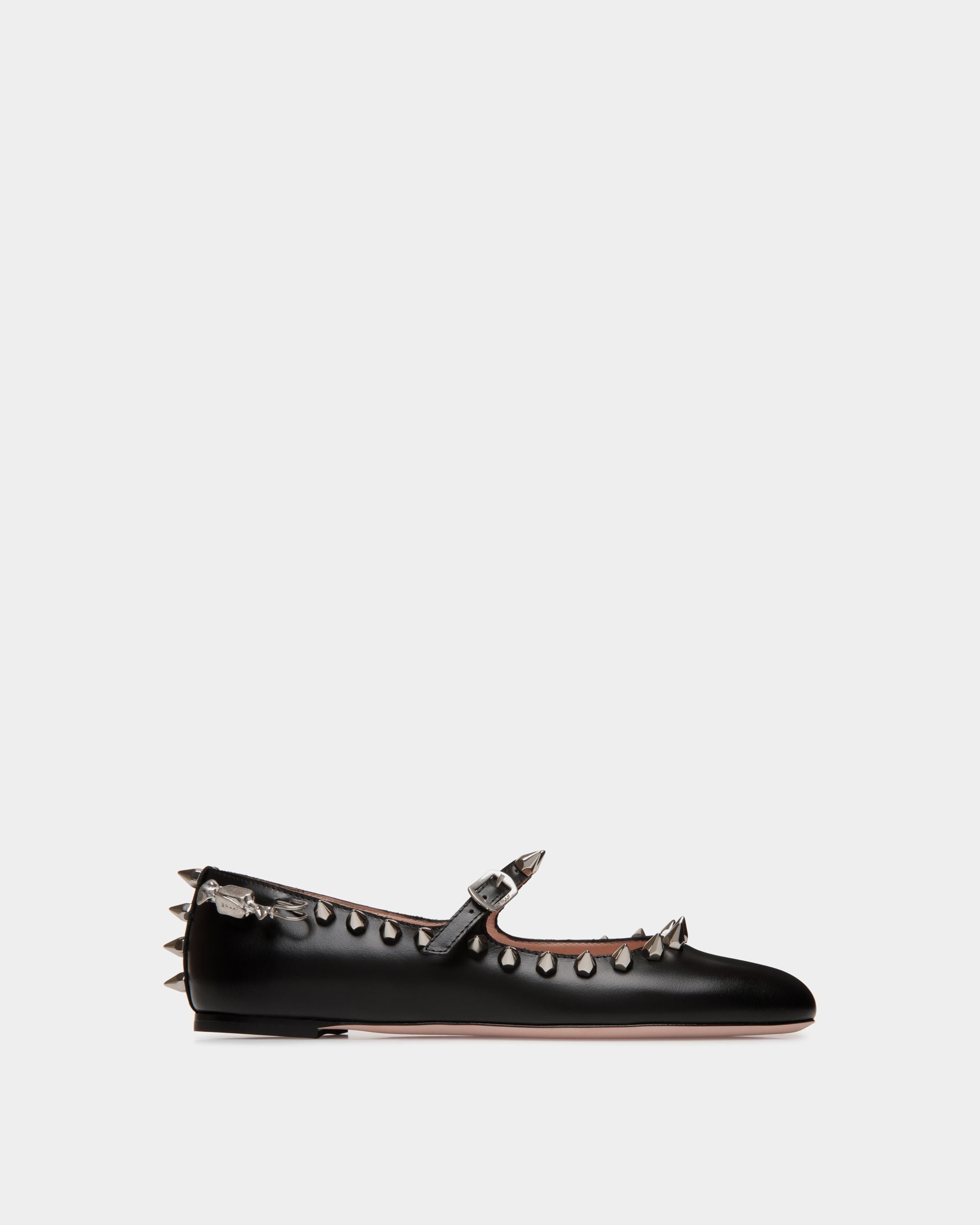 Bally Global - Ballyrina Mary-Jane Flat In Black Leather - Black