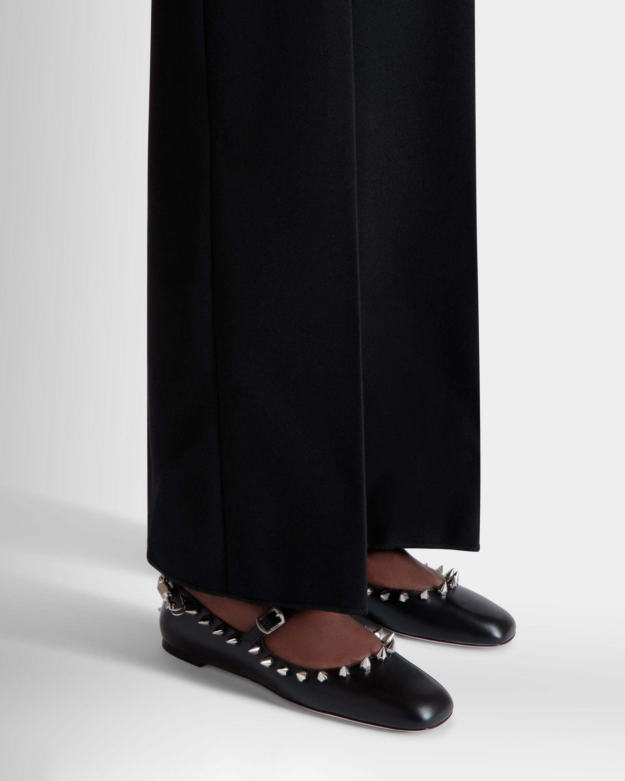 Bally Global - Ballyrina Mary-Jane Flat In Black Leather - Black