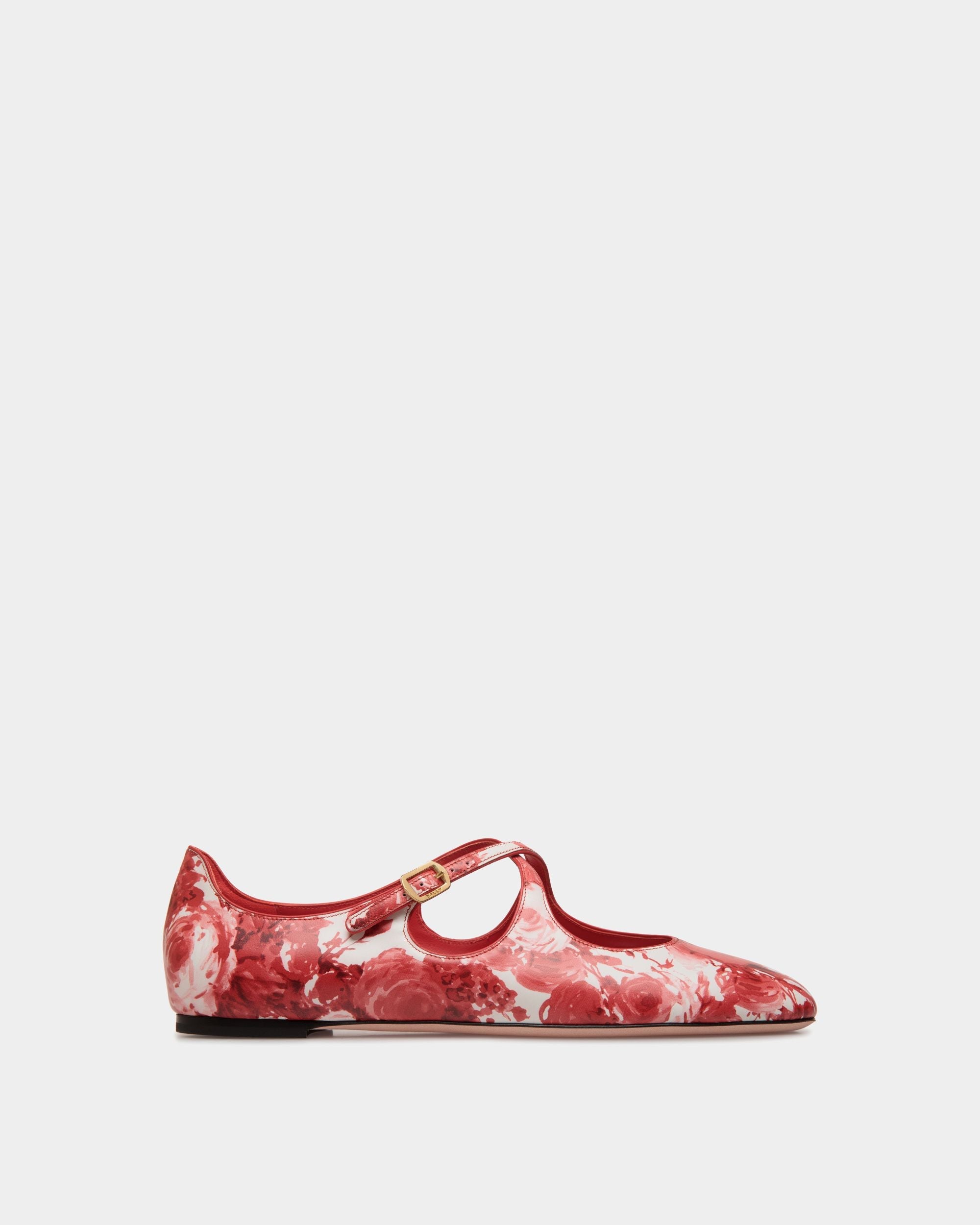 Bally Global - Ballyrina Flat in Red Leather - Red