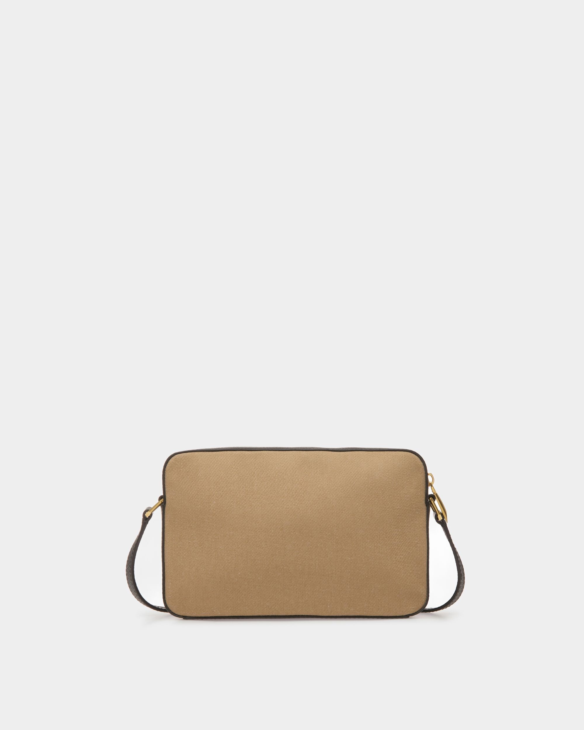 Bally Global - Bar Crossbody Bag In Sand And Black Fabric - Beige